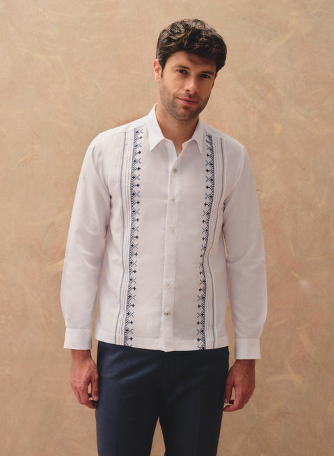 Guayabera manga larga 100% Lino Felser