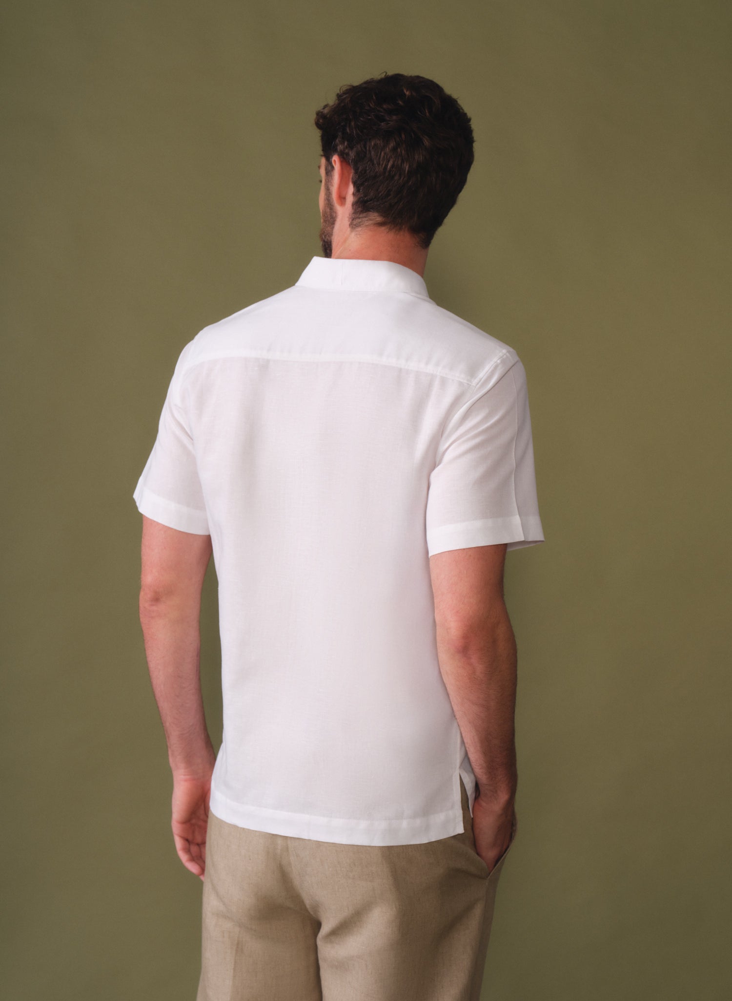 Guayabera manga corta 100% Lino Milton