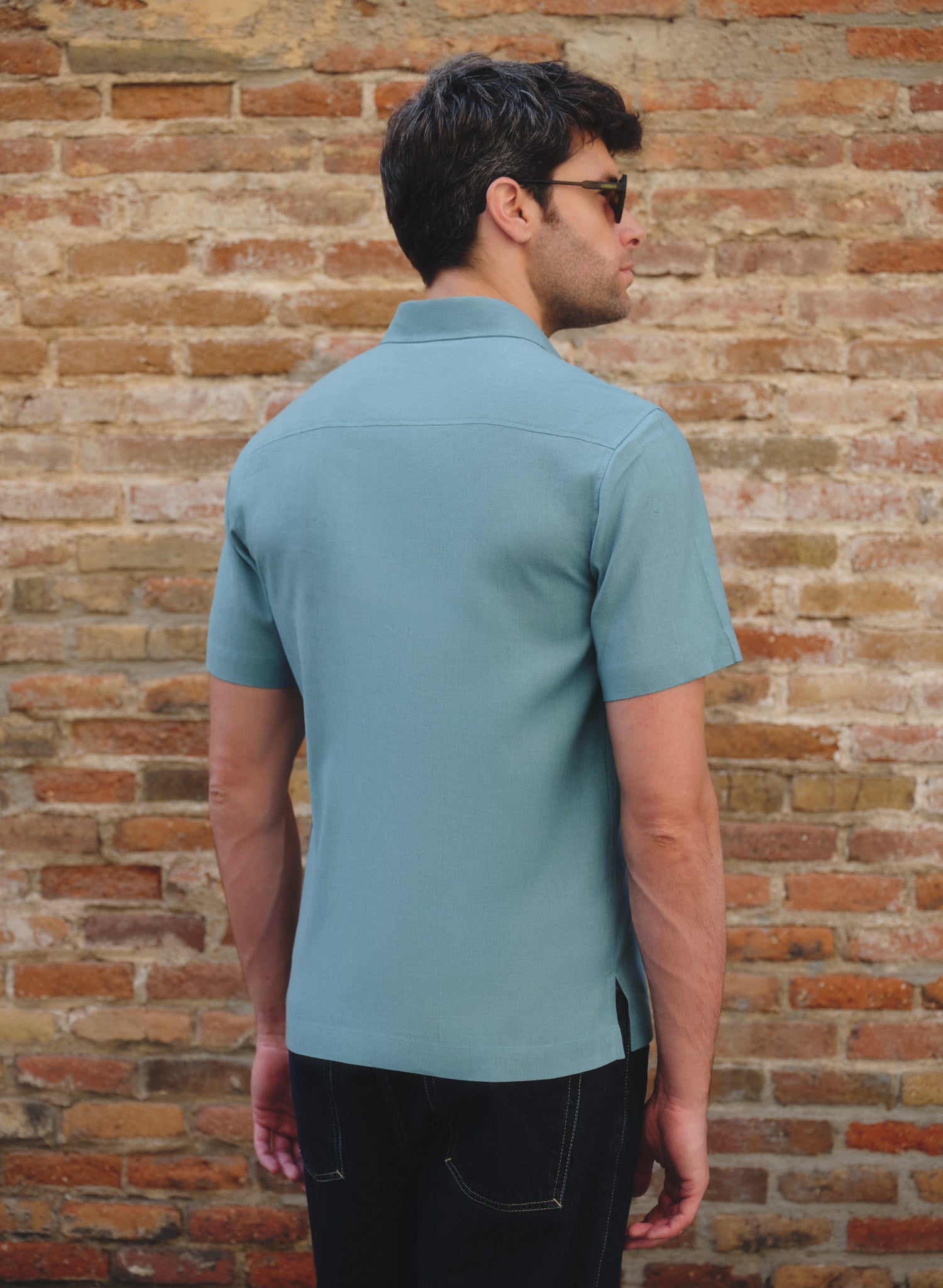 Guayabera manga corta Lino Algodón Uriel