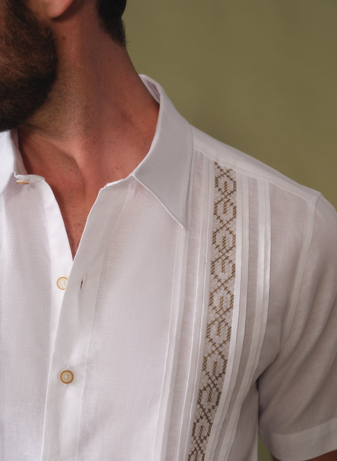 Guayabera manga corta Lino Algodón Will
