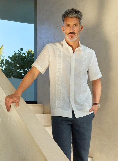 Guayabera manga corta 100% Lino Zapico
