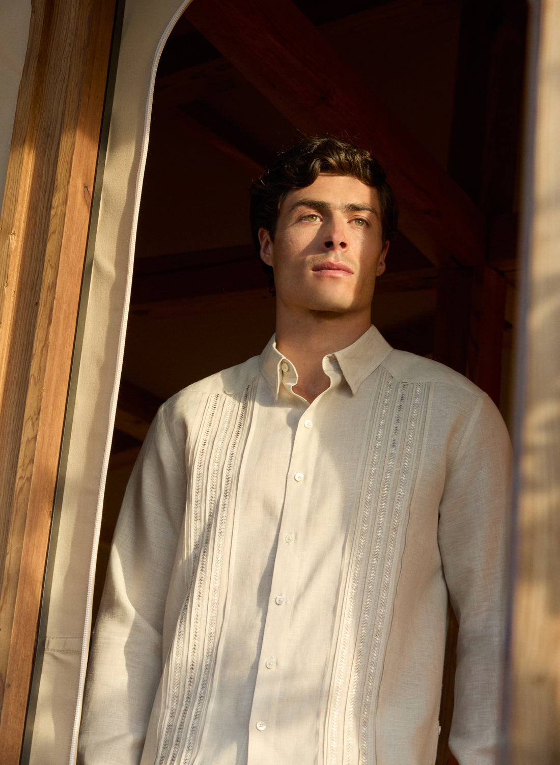 Guayabera manga larga 100% Lino Torres