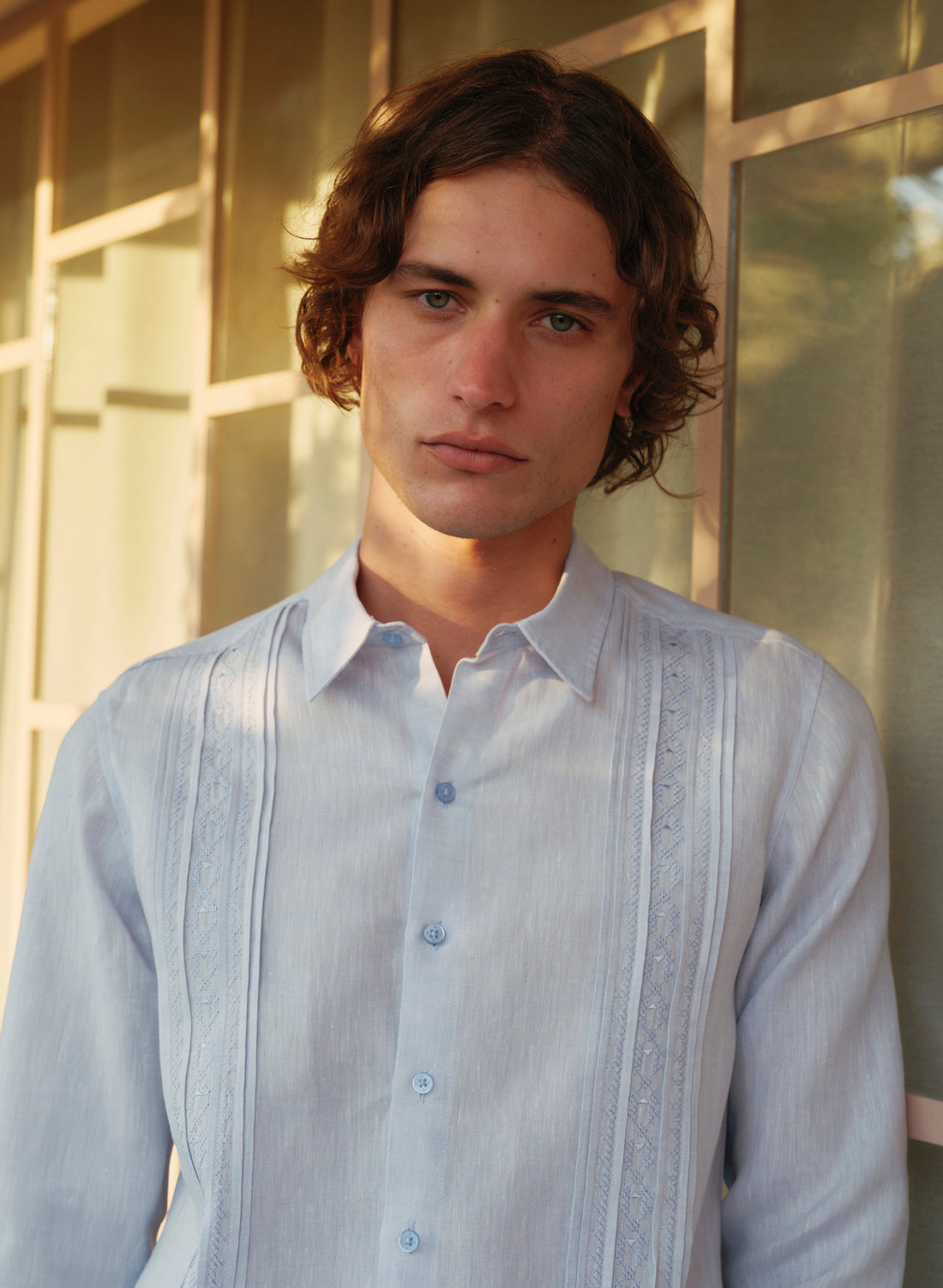 Camisa Guayabera 100% Lino Harvey