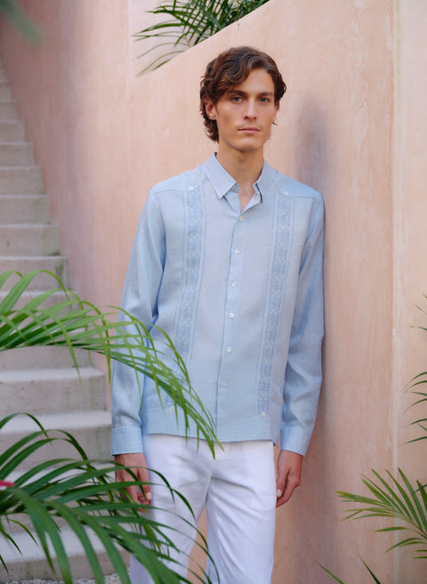 Guayabera 100% Lino Hawley TX