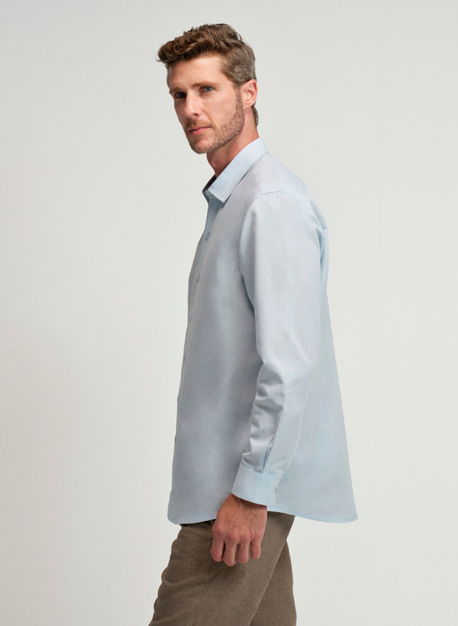Camisa manga larga 100% Lino Italiano