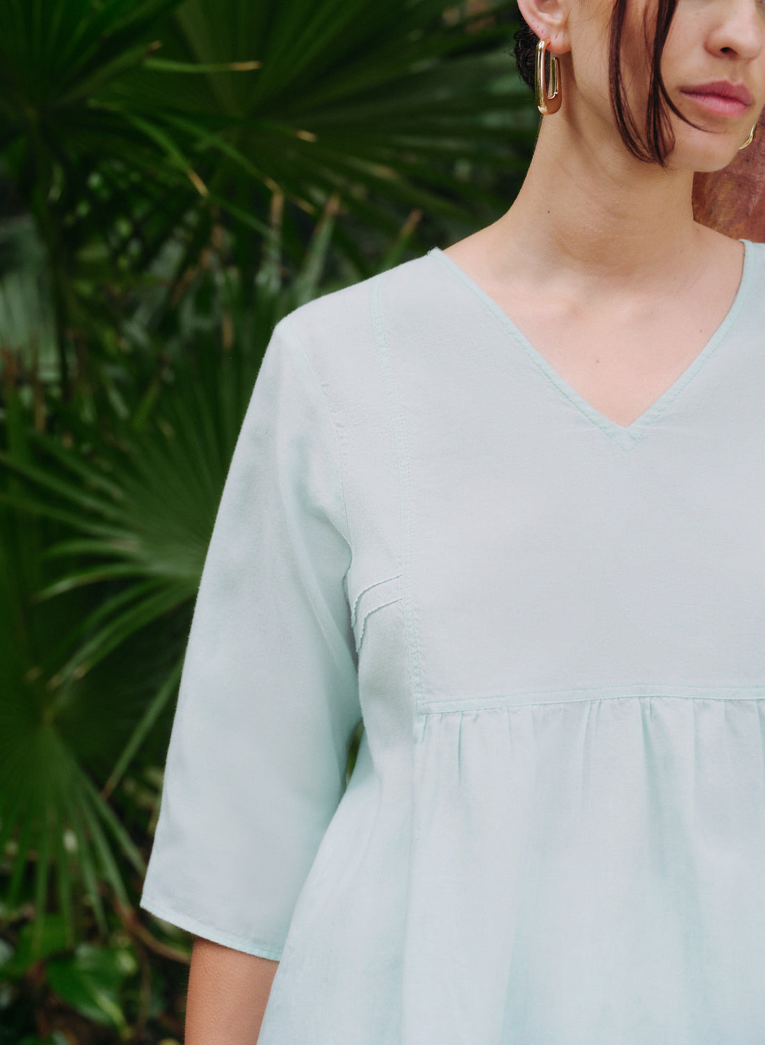 Blusa manga 3/4 Lino Algodón Jebha