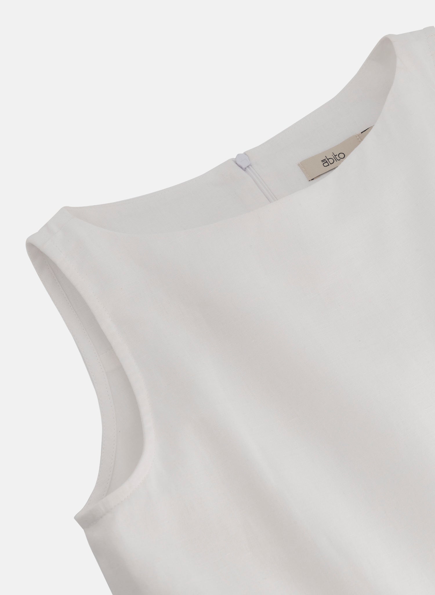 Vestido largo con detalle de transparencia Lino Algodón Kilari