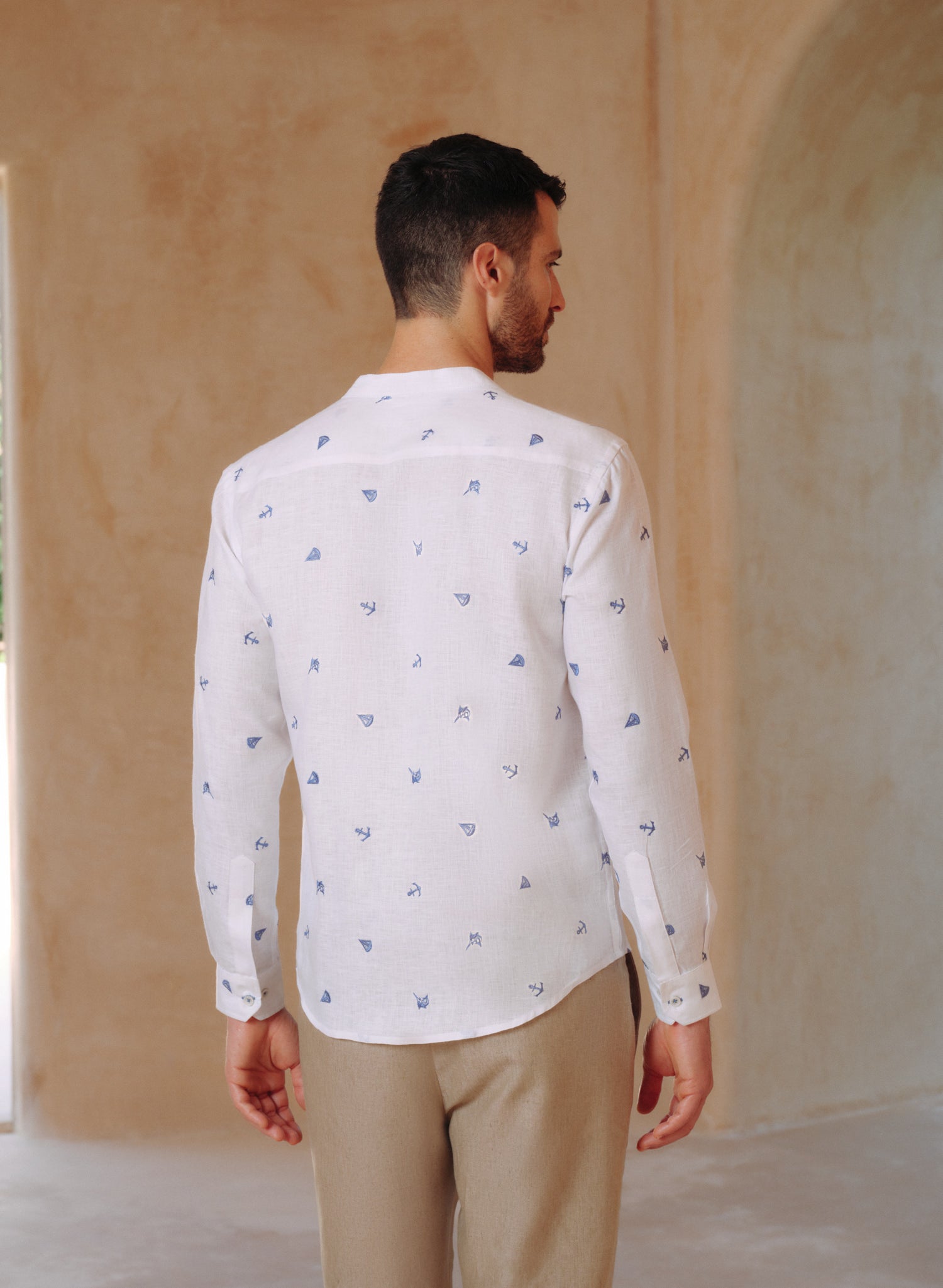Camisa manga larga 100% Lino Mia Marino