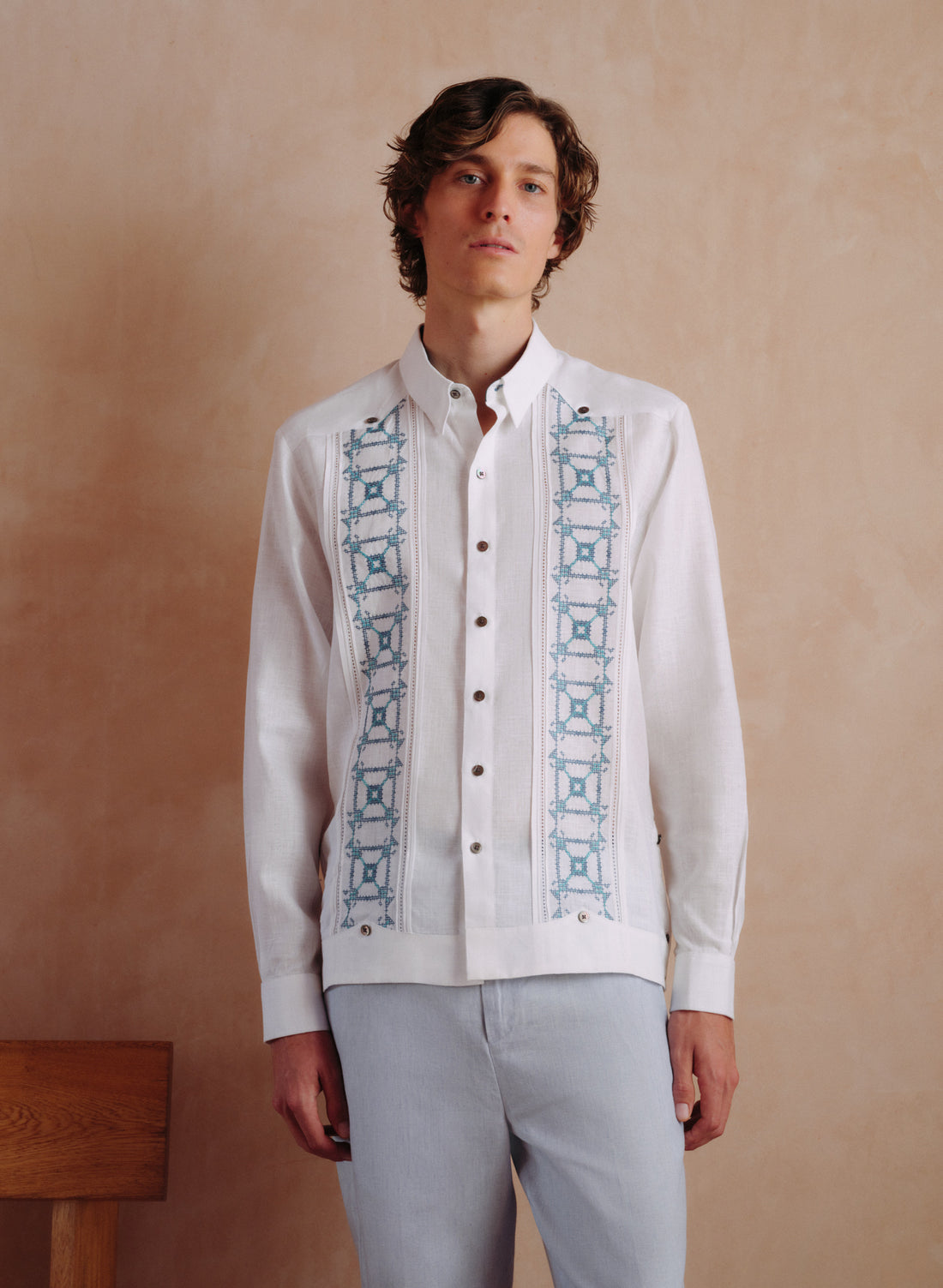 Guayabera 100% Lino Morales SF