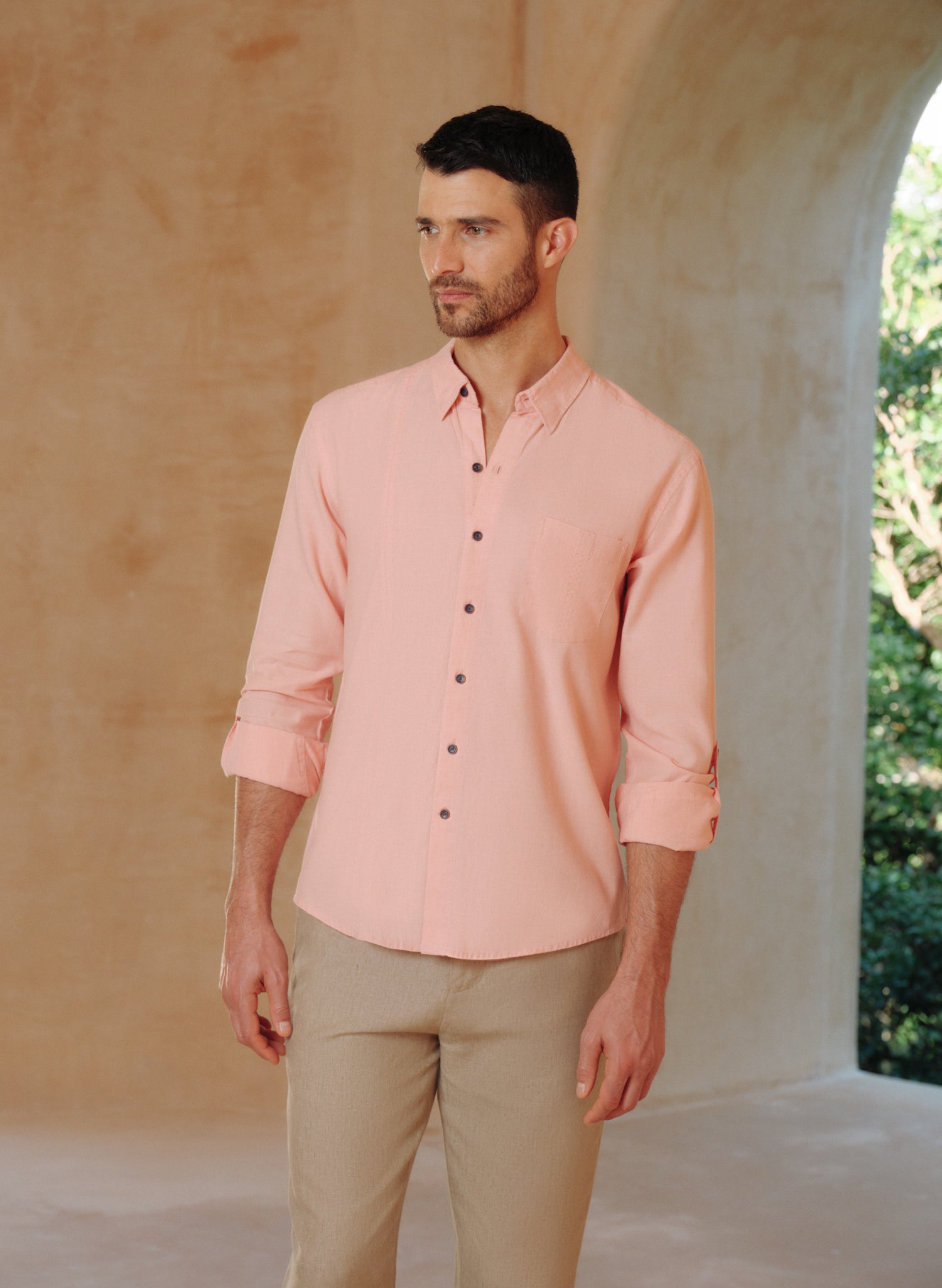 Camisa manga larga 100% Lino Neal