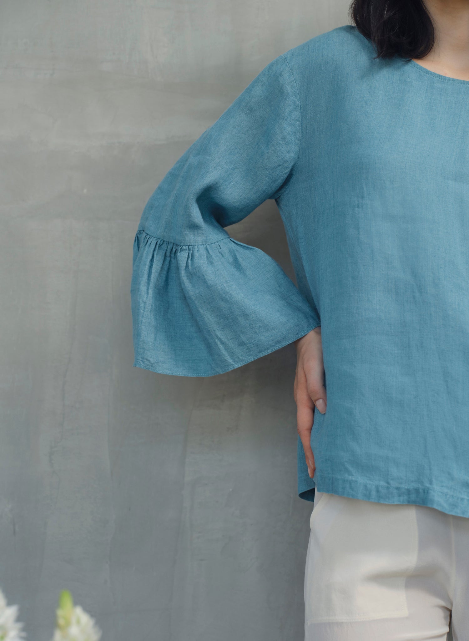 Blusa Manga Larga 100% Lino Nidoking