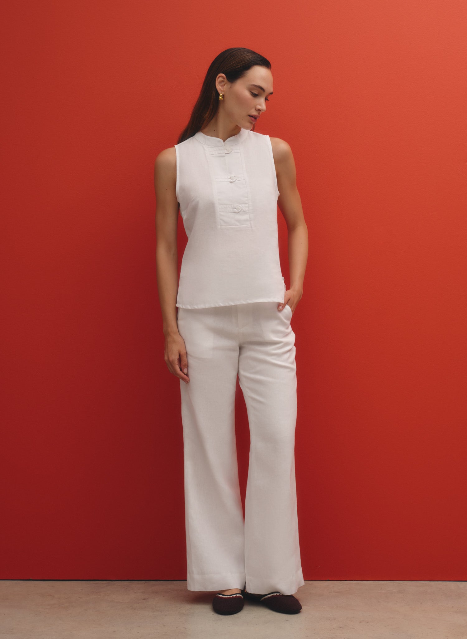 Pantalón Largo 100% Lino Californian