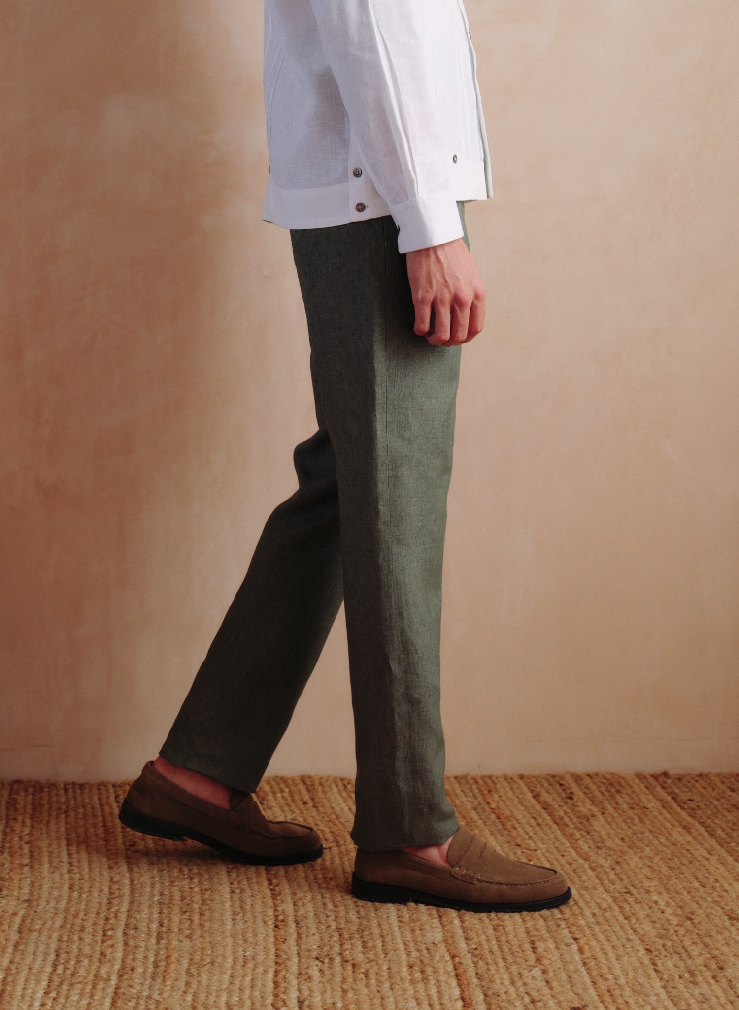 Pantalón 100% Lino Slim Chino