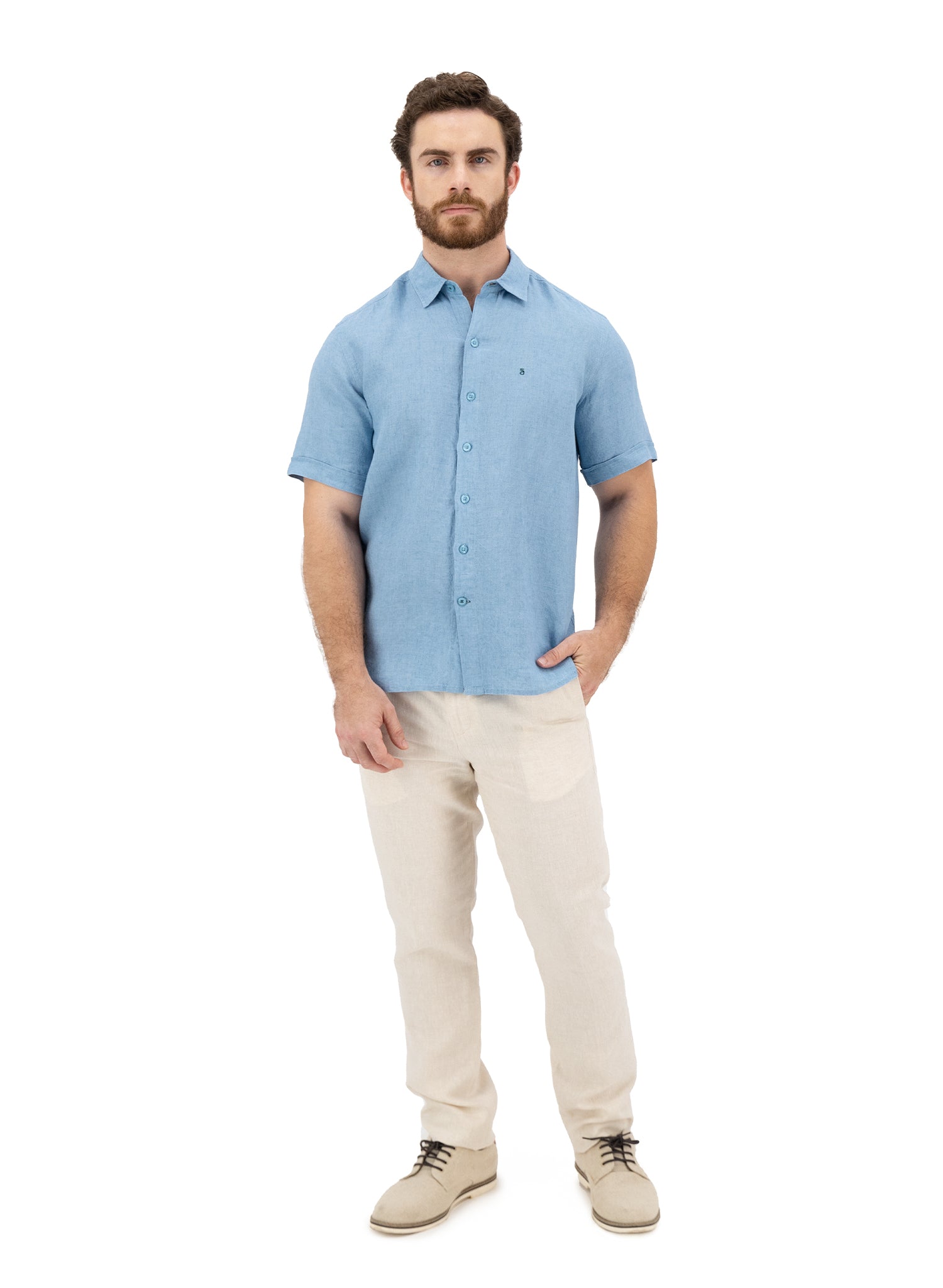 Camisa manga corta Park Sky blue