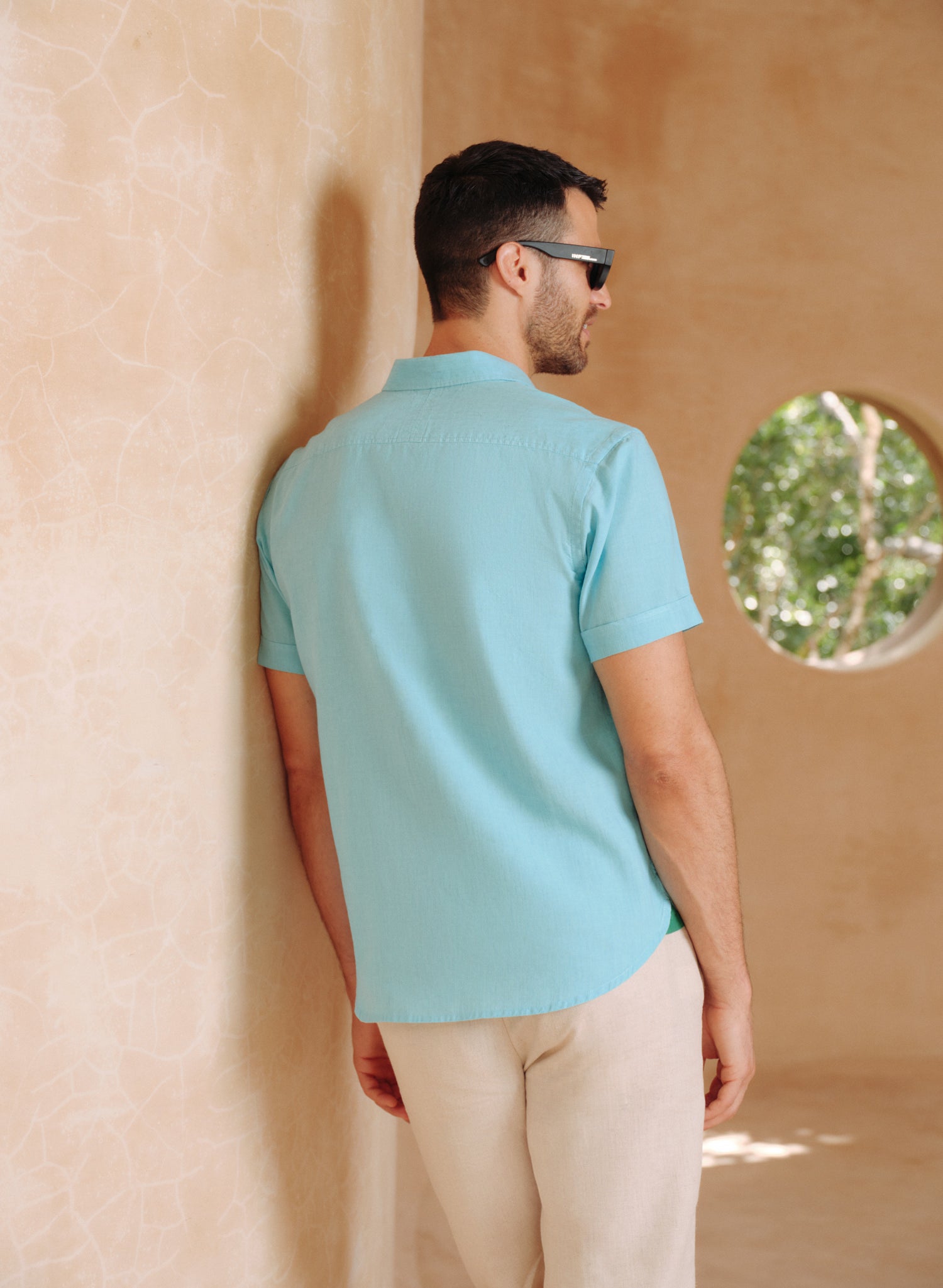 Camisa manga corta Lino Algodón Park