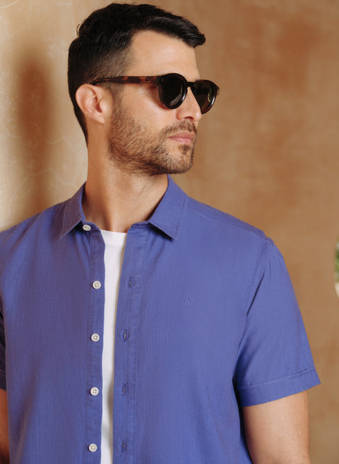 Camisa manga corta Lino Algodón Park