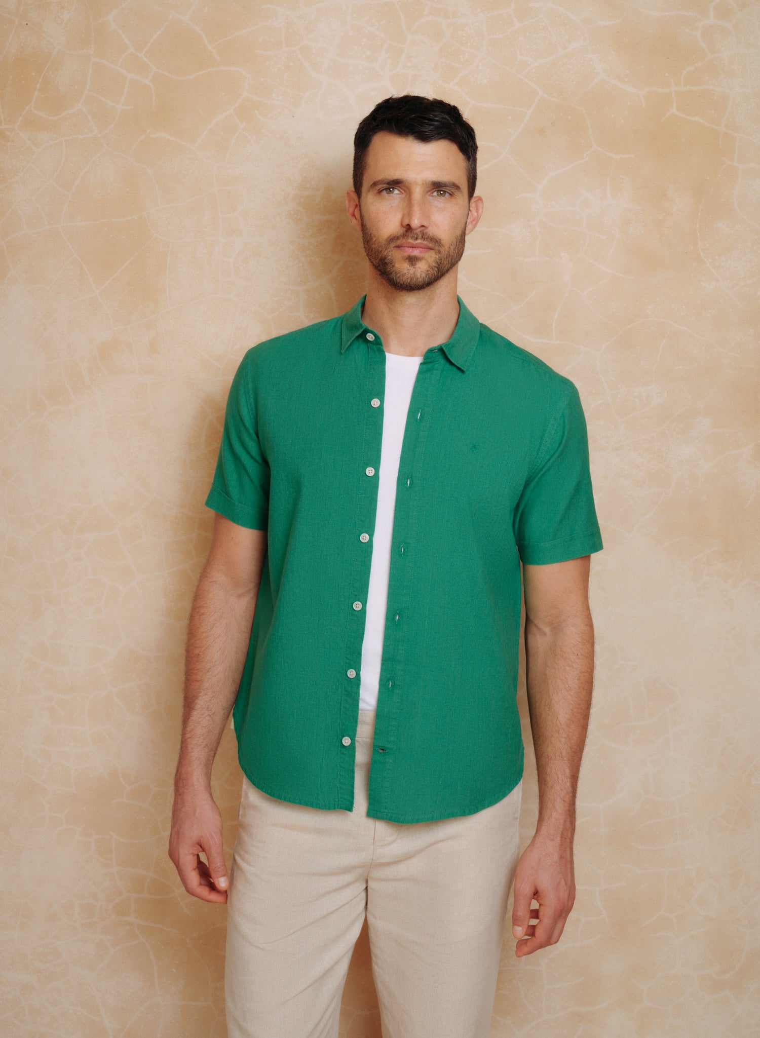Camisa manga corta Lino Algodón Park