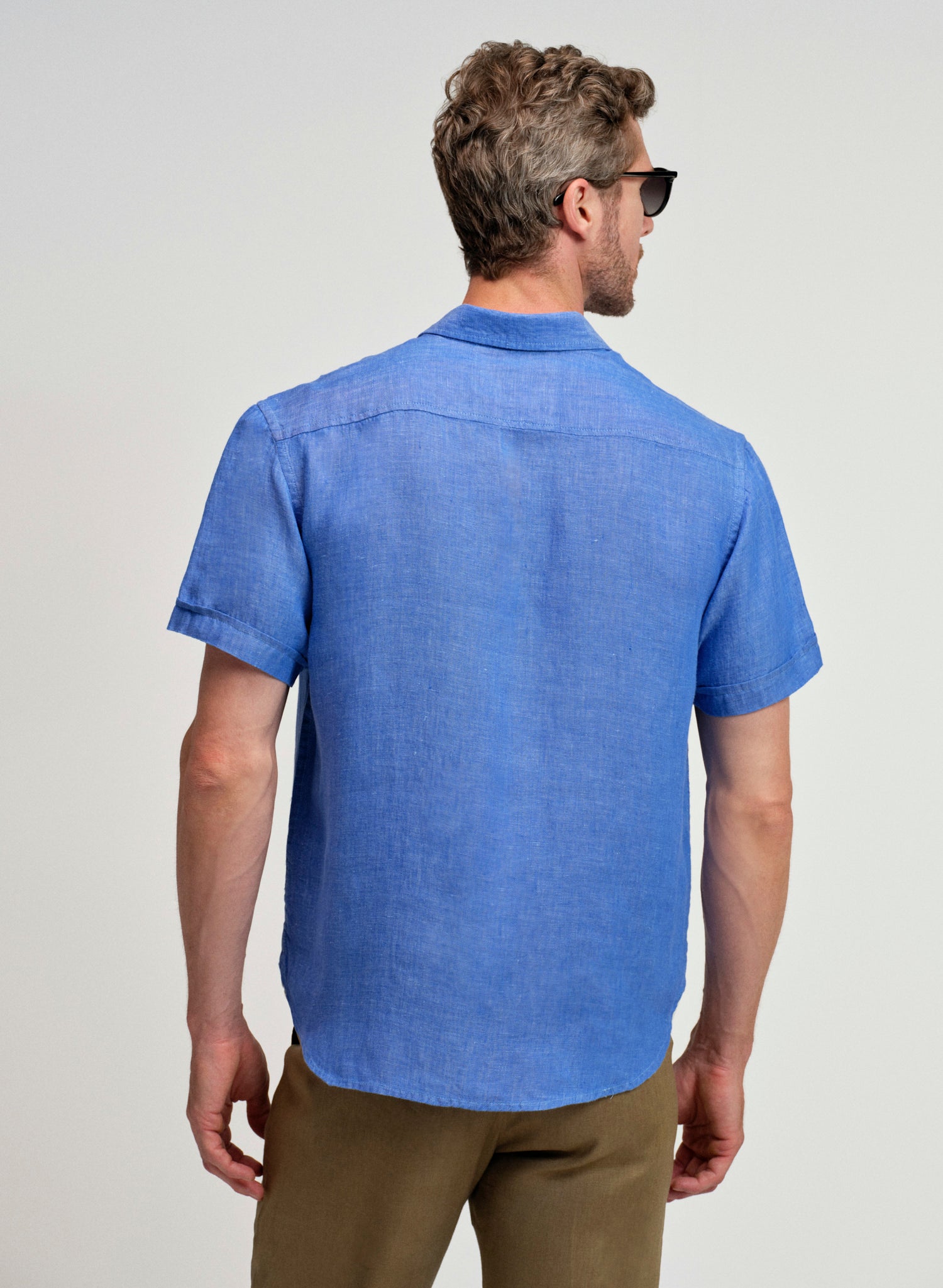 Camisa manga corta 100% Lino Park TX