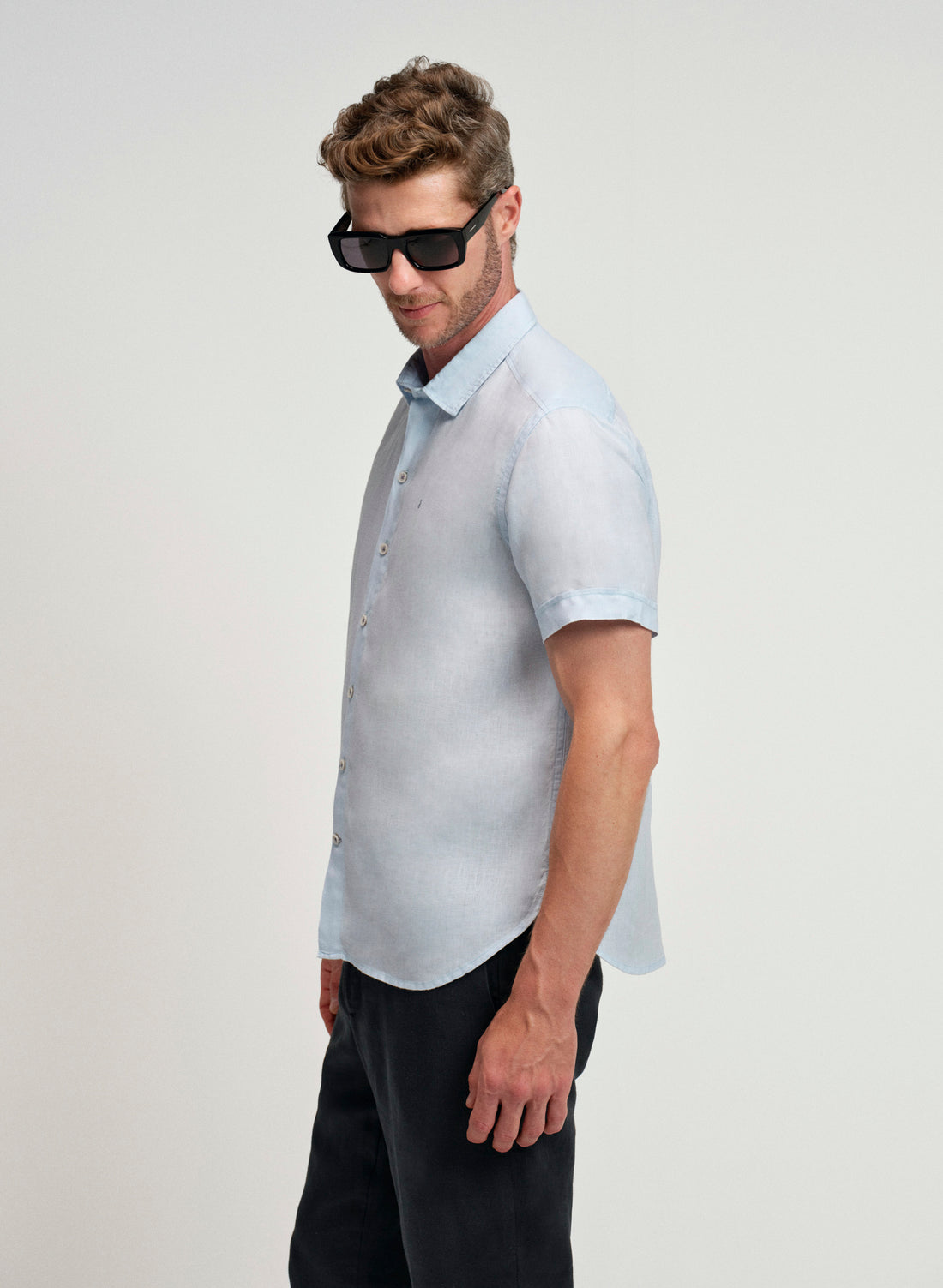 Camisa manga corta Lino Algodón Park