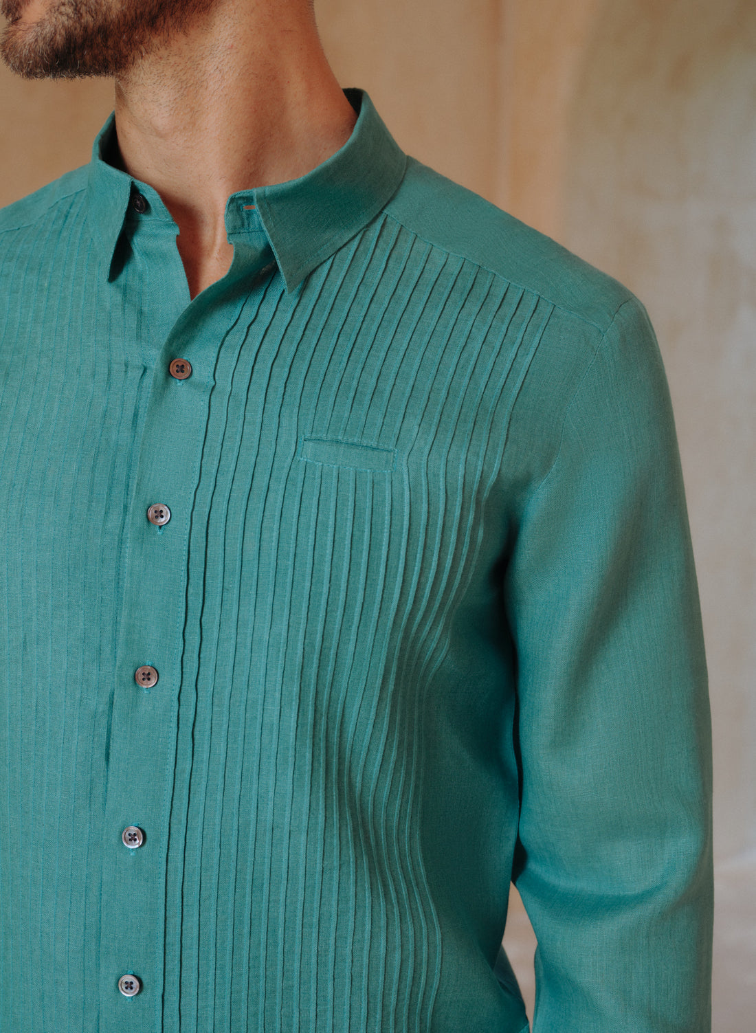 Guayabera 100% Lino Presi