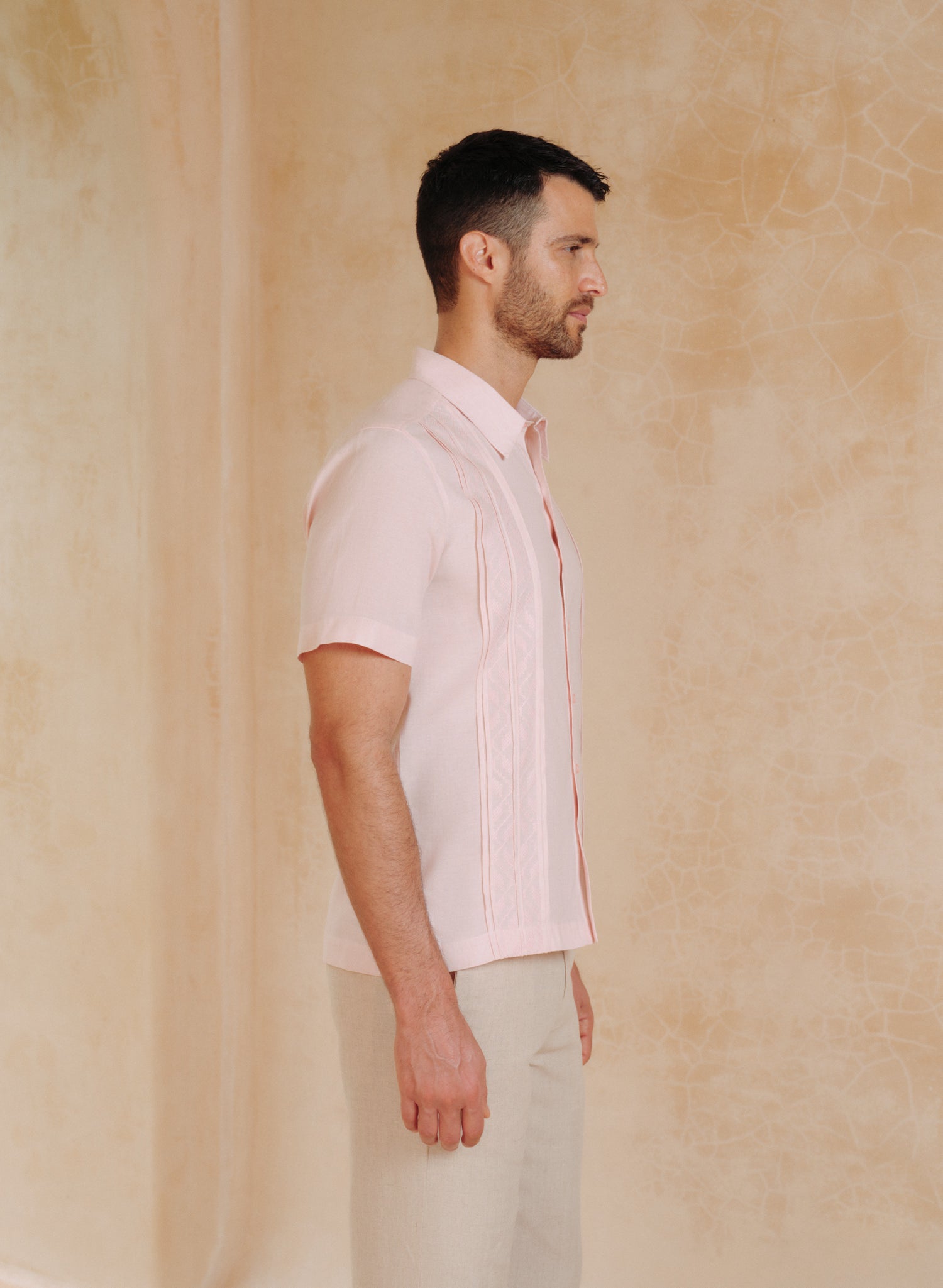 Guayabera manga corta Lino Algodón Publio TX