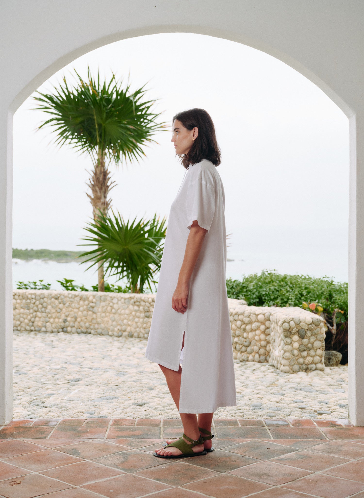 Vestido Corto Lino Algodón Rijeka