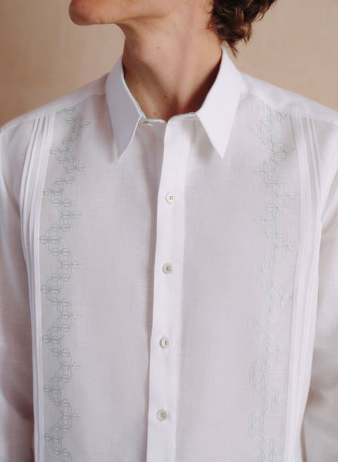 Guayabera Lino Algodón Solare