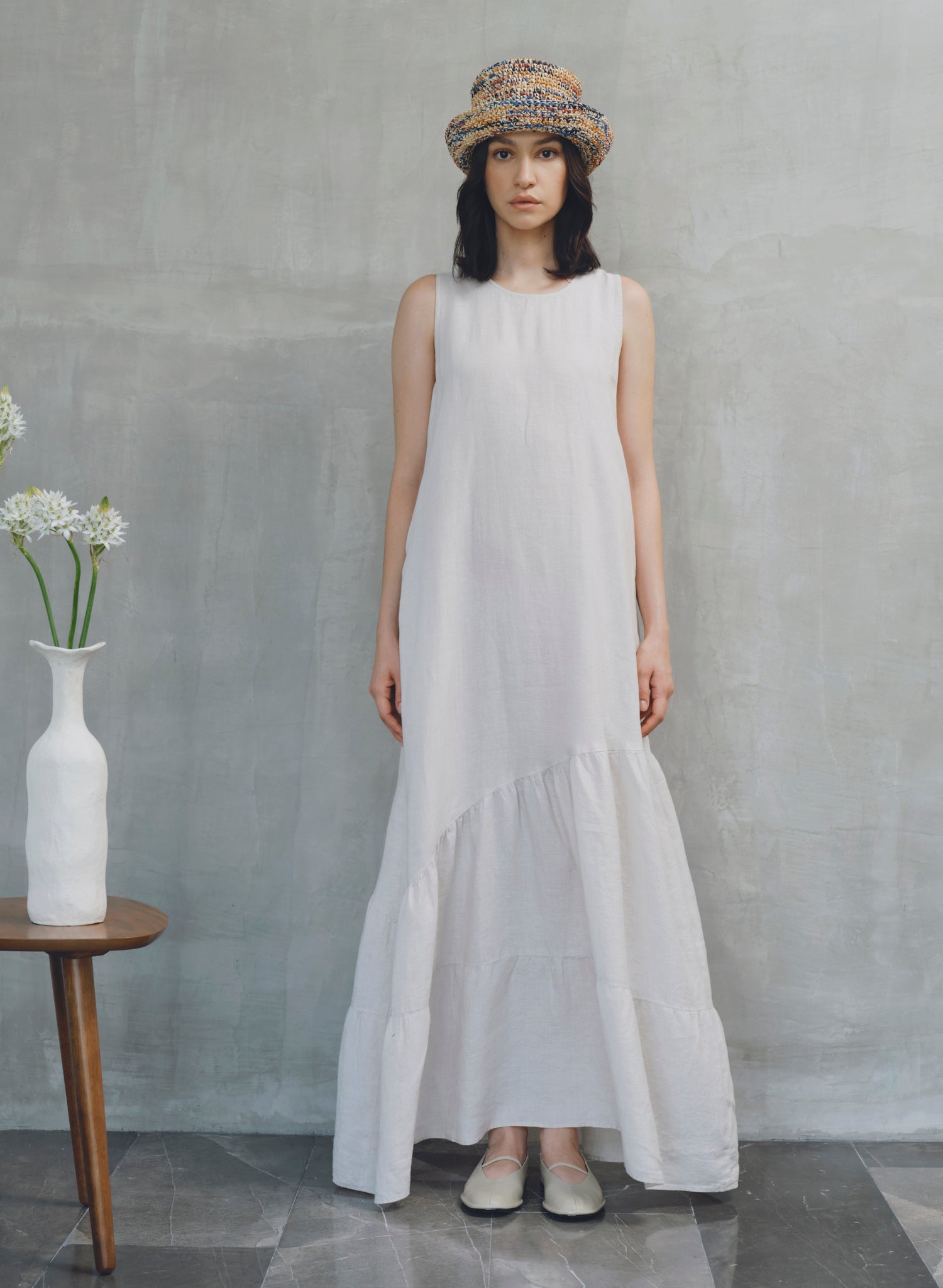 Vestido Largo 100% Lino Terrauzo