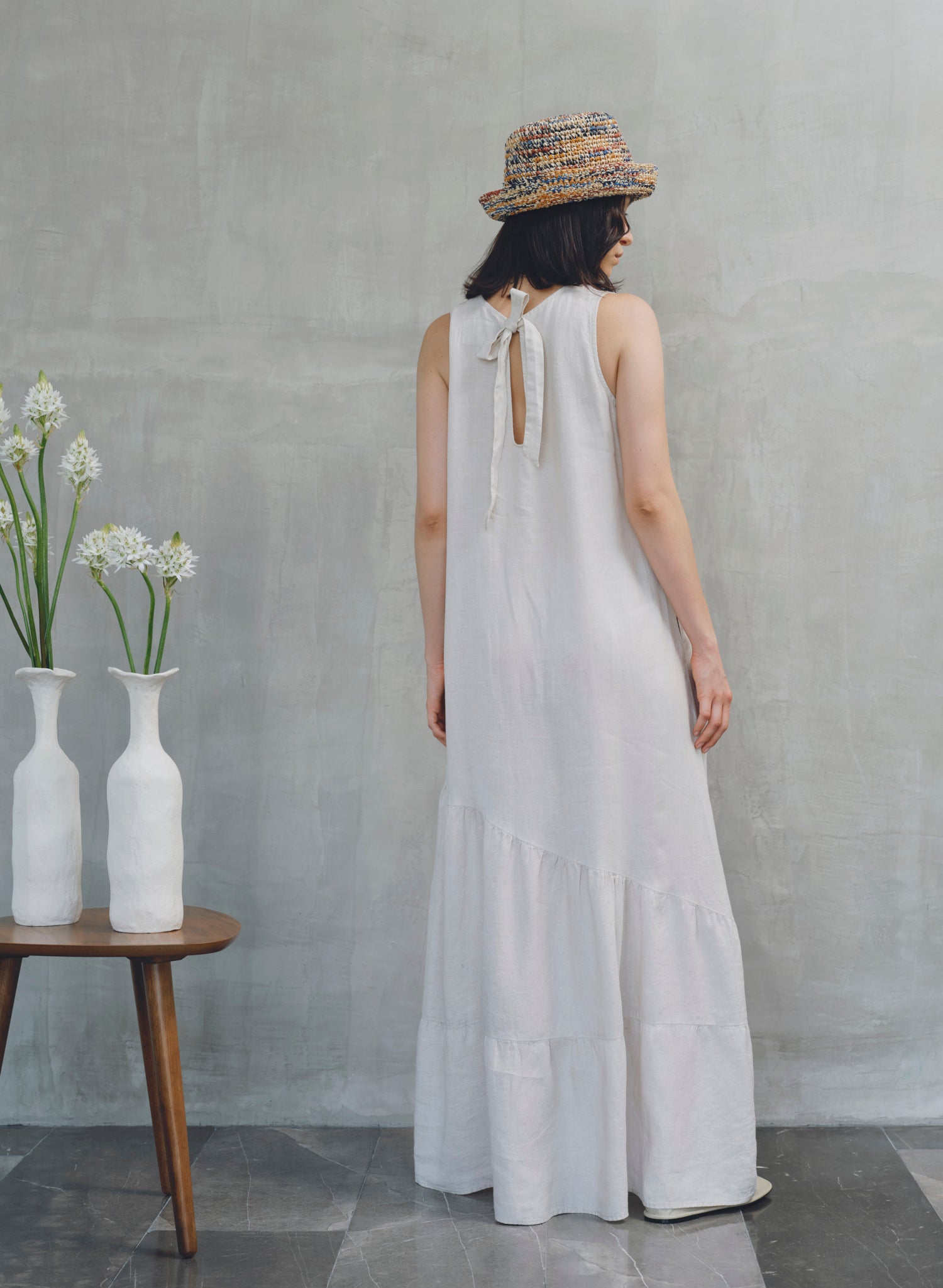 Vestido Largo 100% Lino Terrauzo