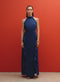 Vestido con escote halter en Lino Algodón Aine