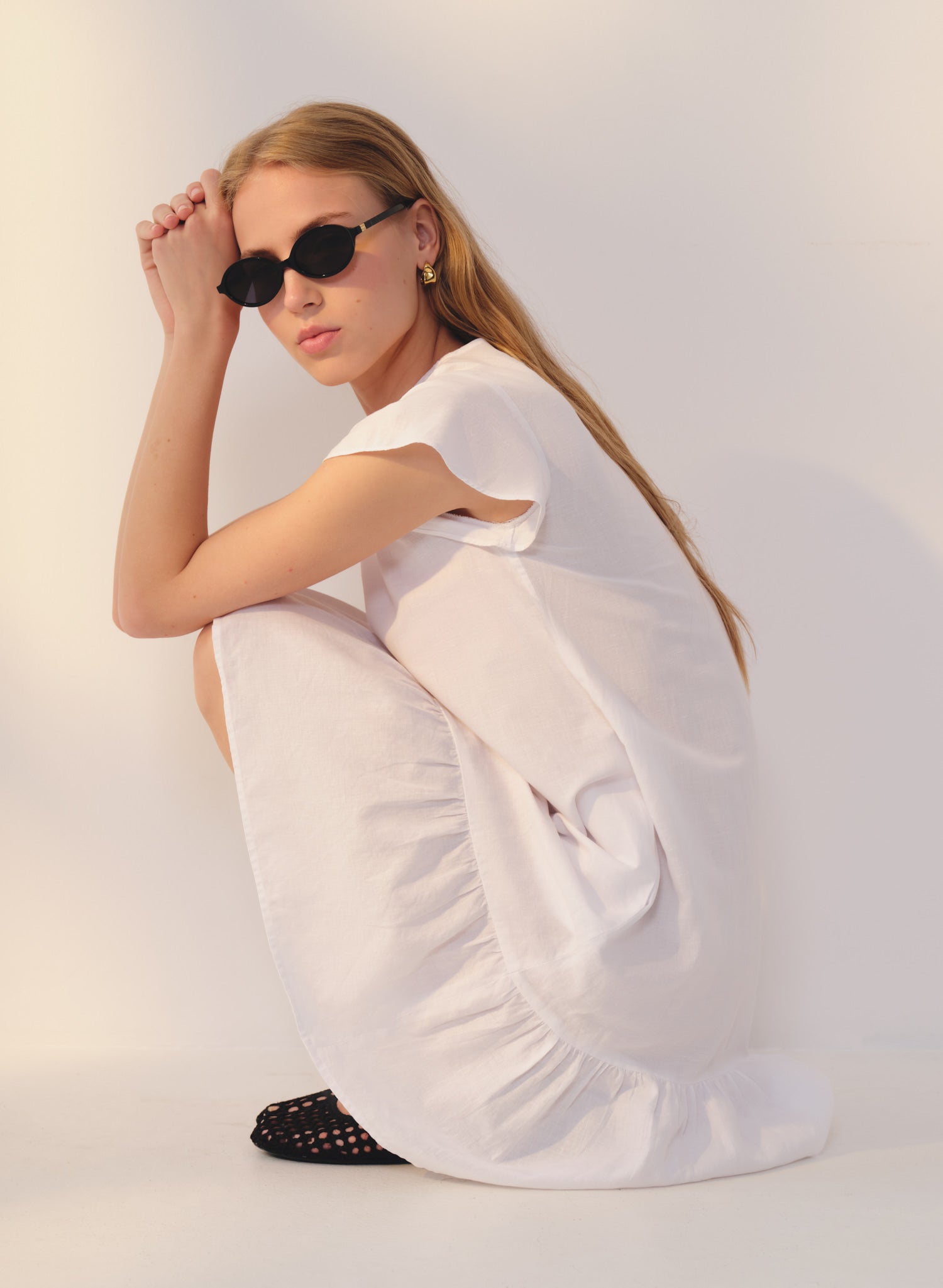 Vestido corto Lino Algodón Ana