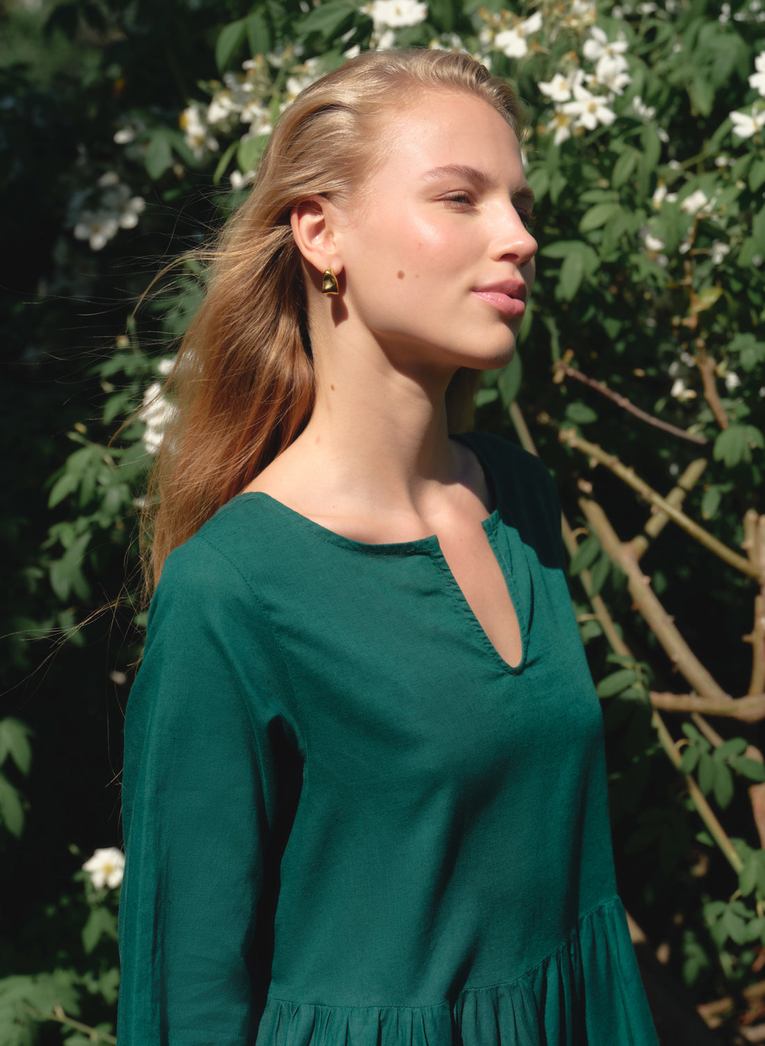 Vestido midi Lino Algodón Dachla