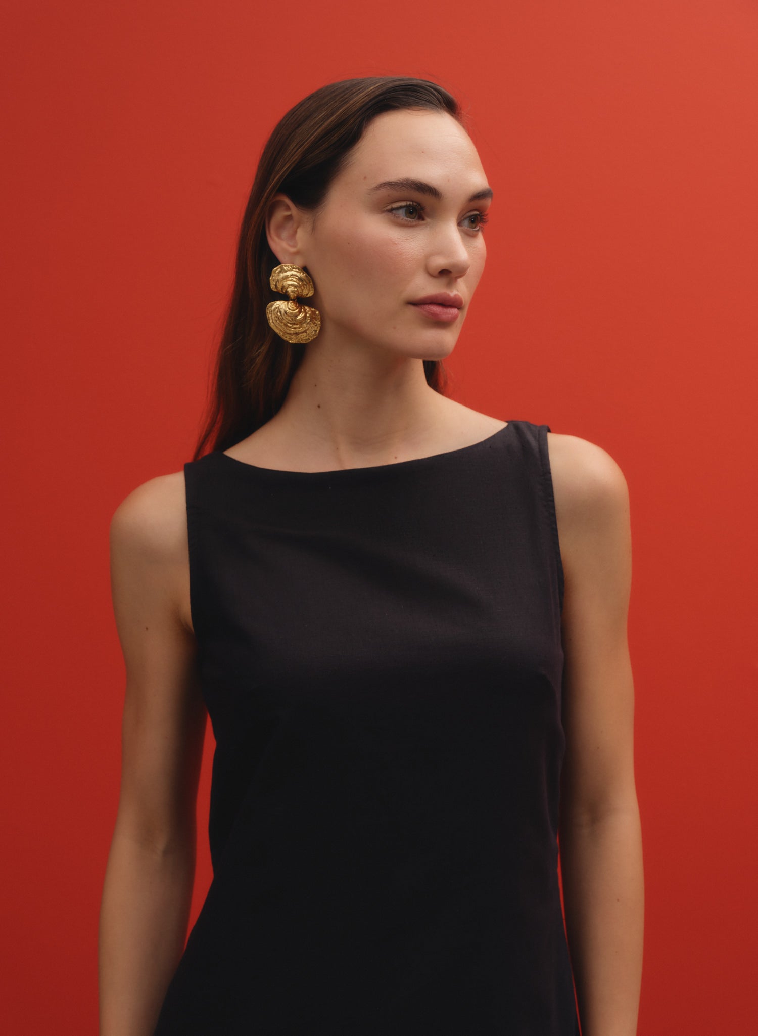 Vestido midi 100% lino Kent