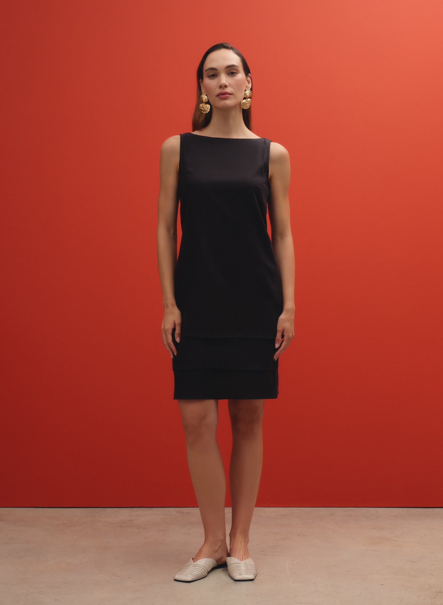 Vestido midi 100% lino Kent