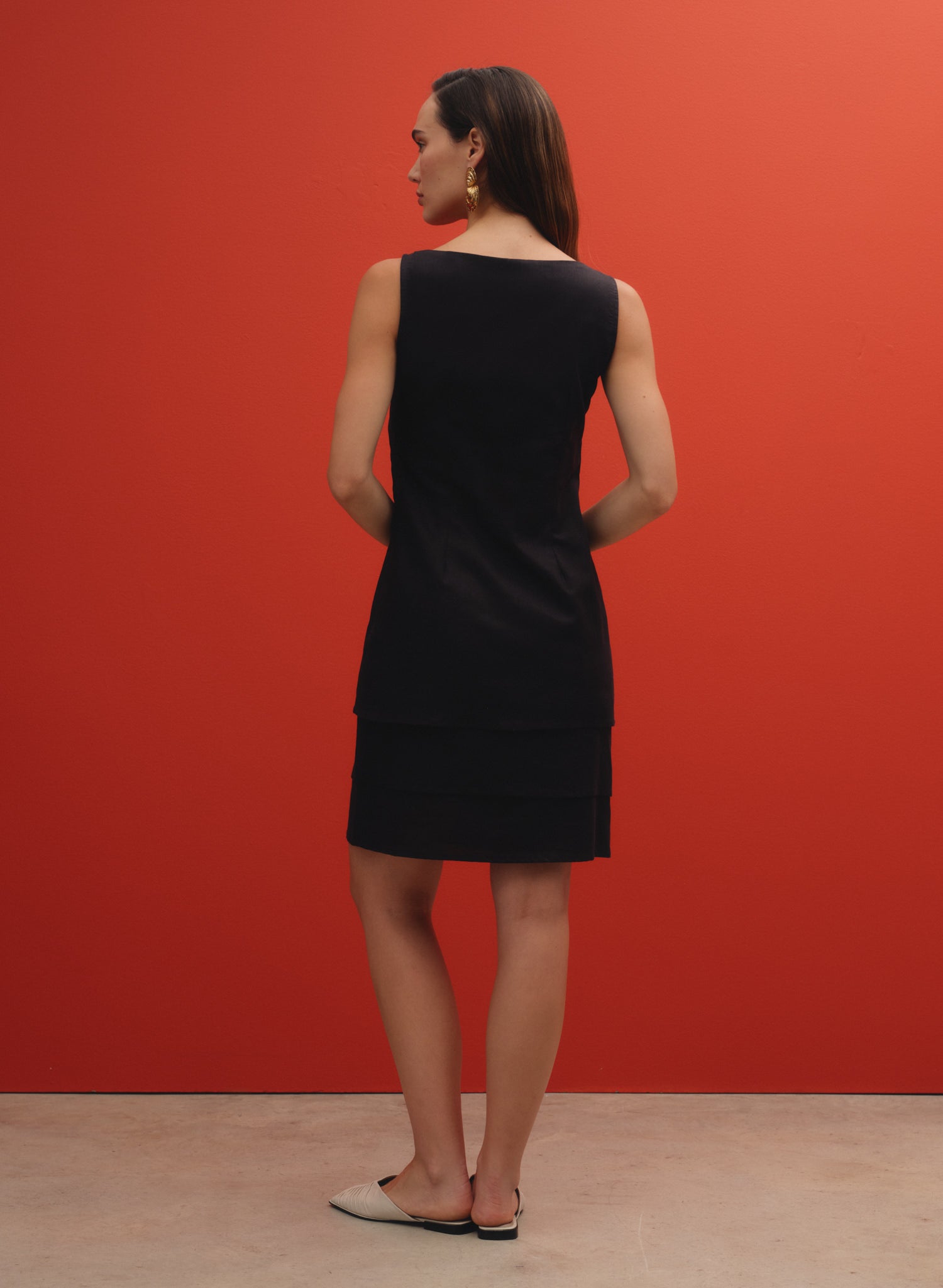 Vestido midi 100% lino Kent