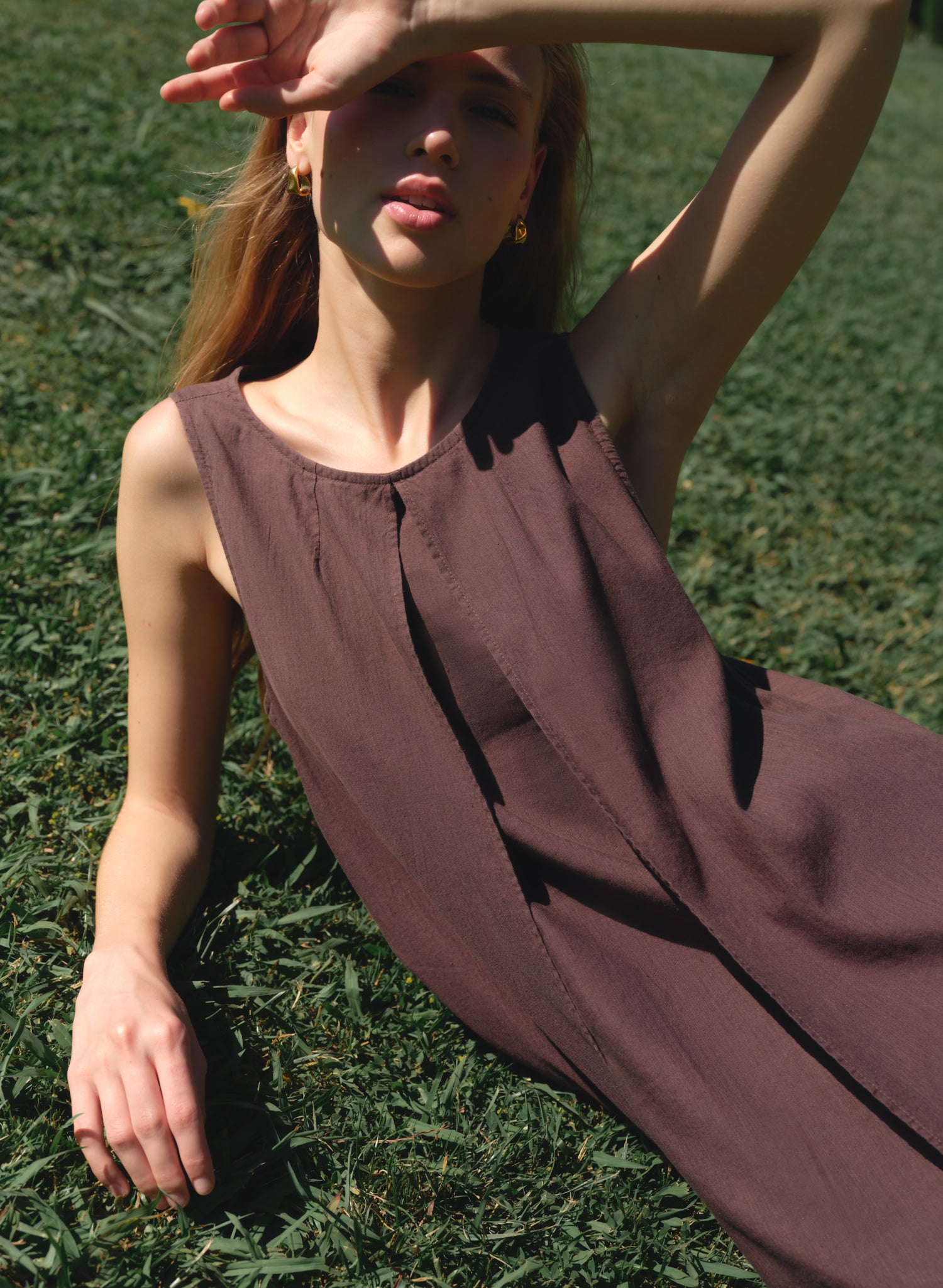 Vestido largo 100% Lino Pristine