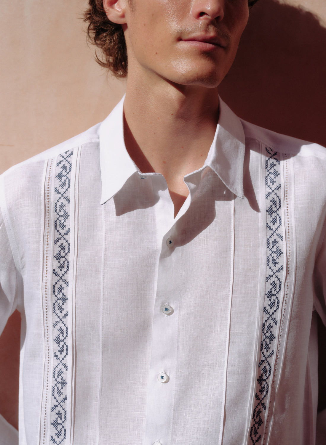 Camisa Guayabera Lino Algodón Vinay TX