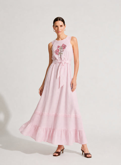 Vestido largo 100% Lino Litzaria