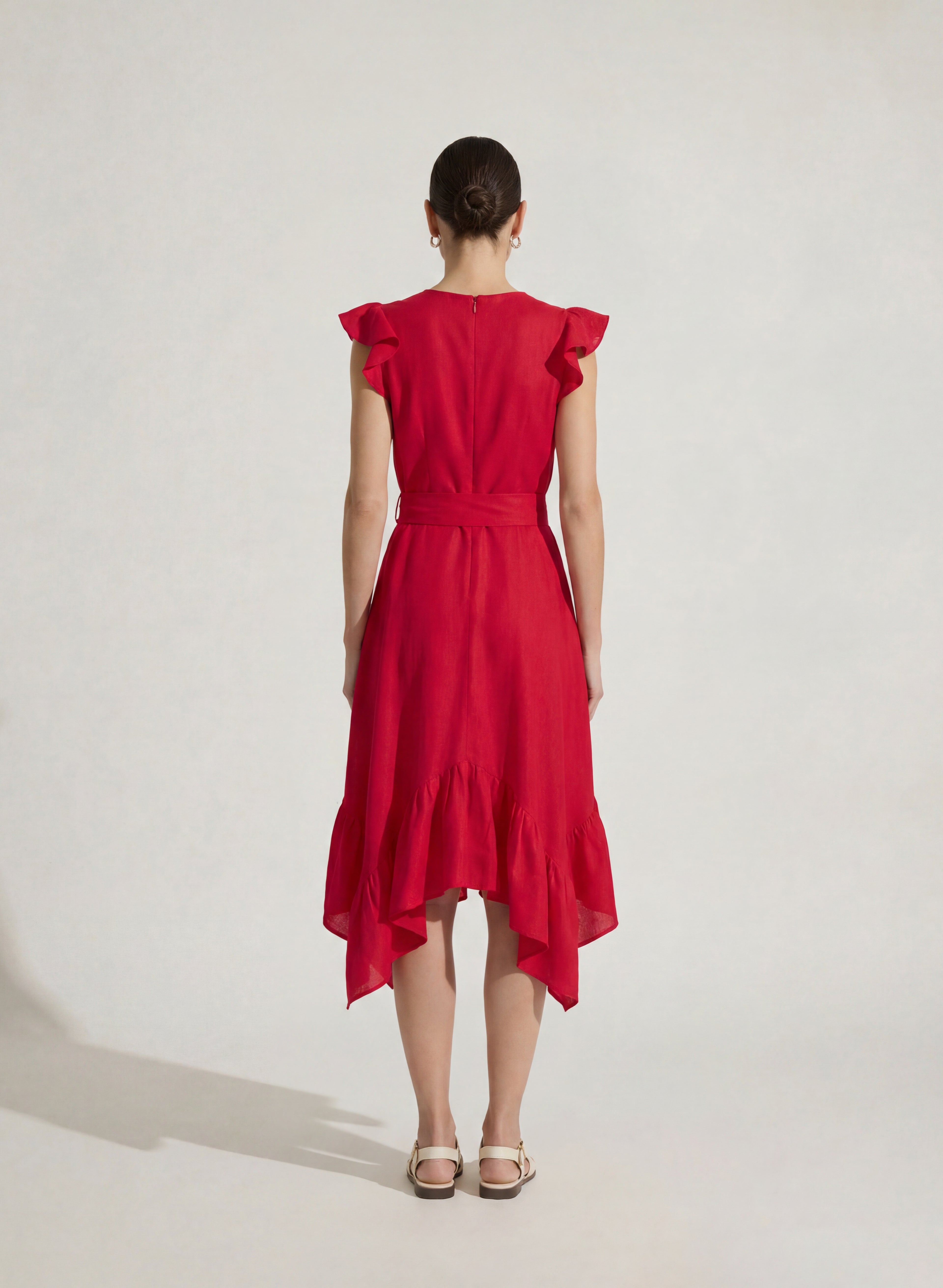 Vestido Corto 100% lino Ole