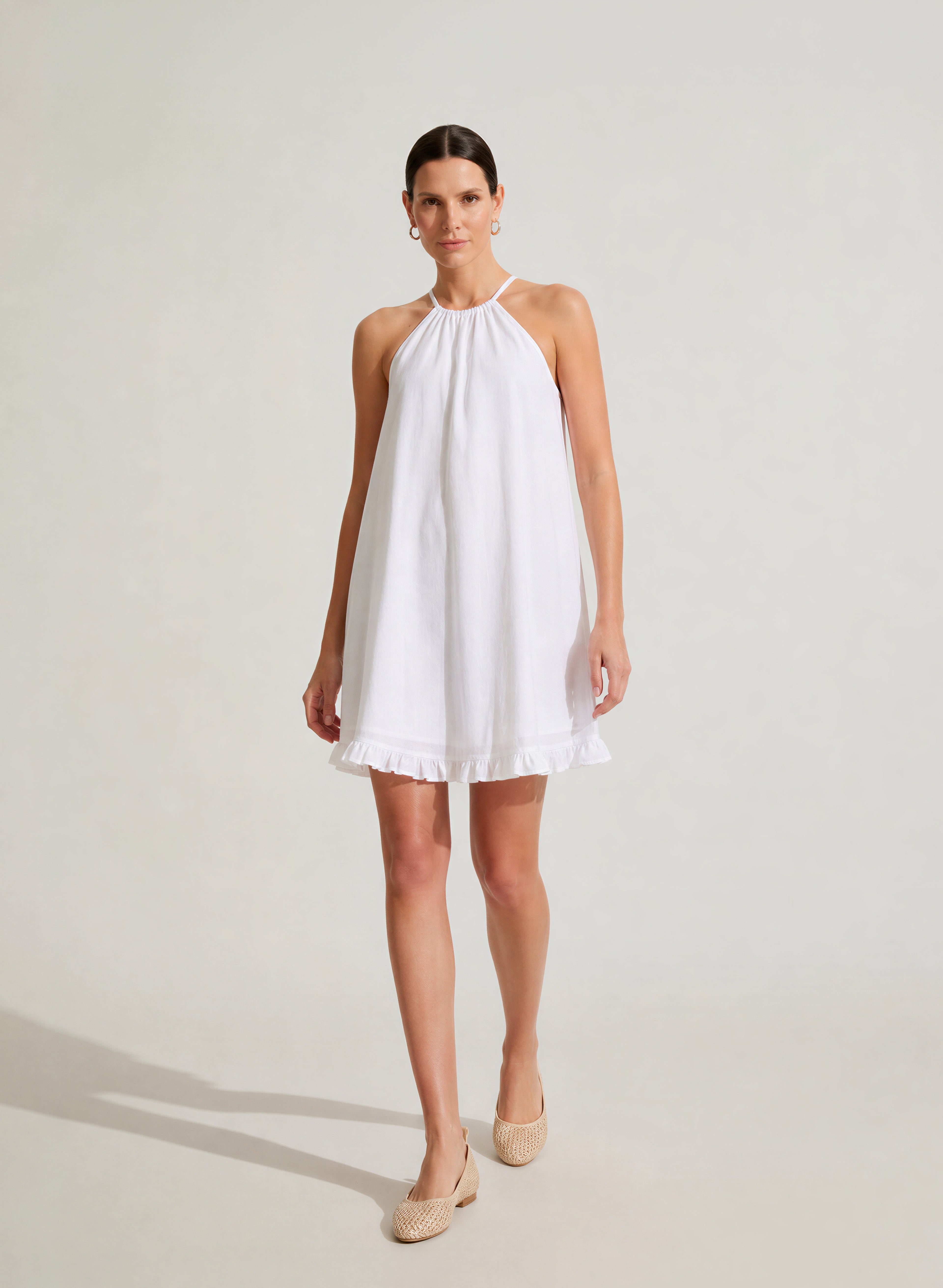 Vestido corto 100% Lino Ulta