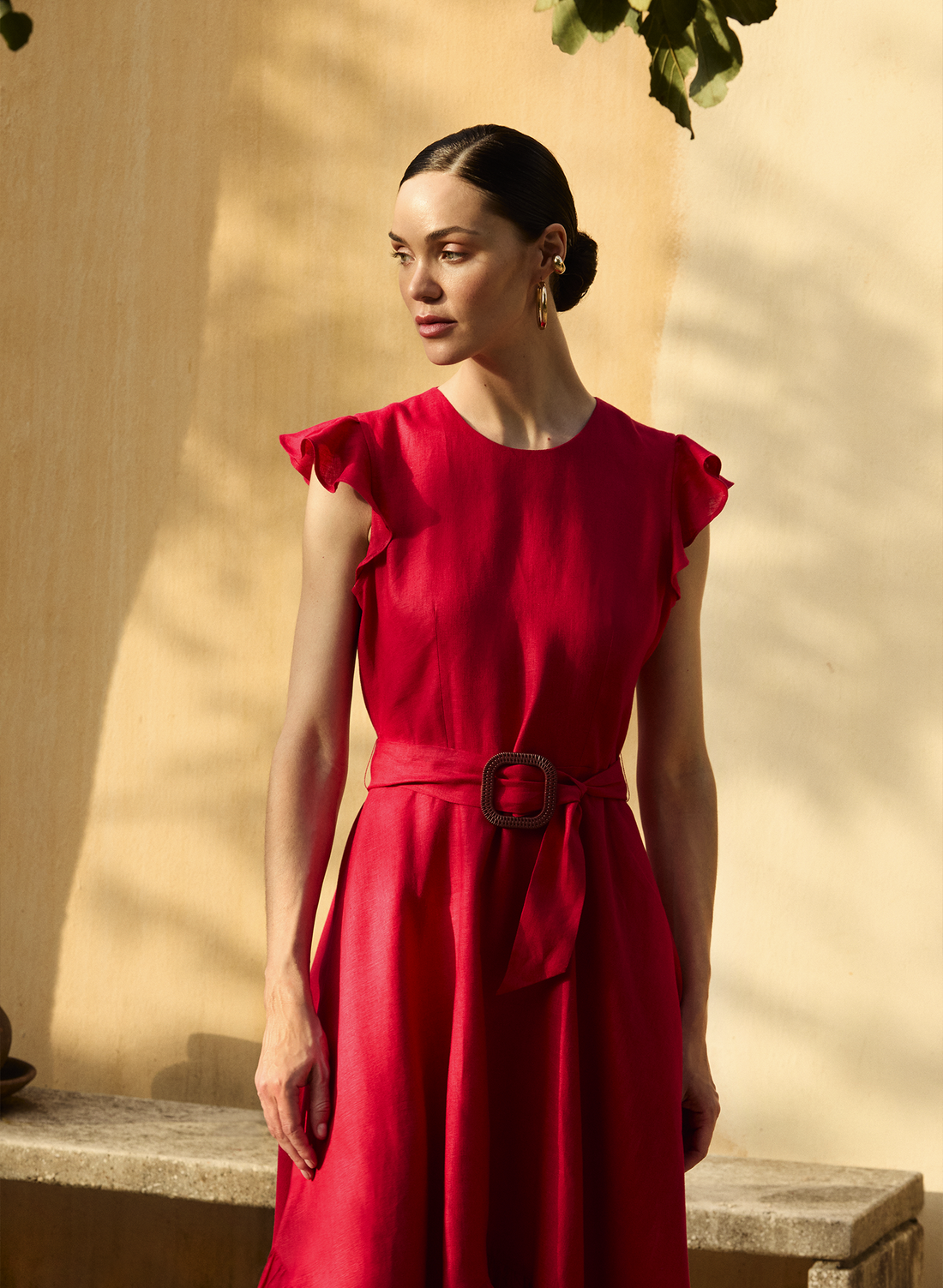 Vestido Corto 100% lino Ole