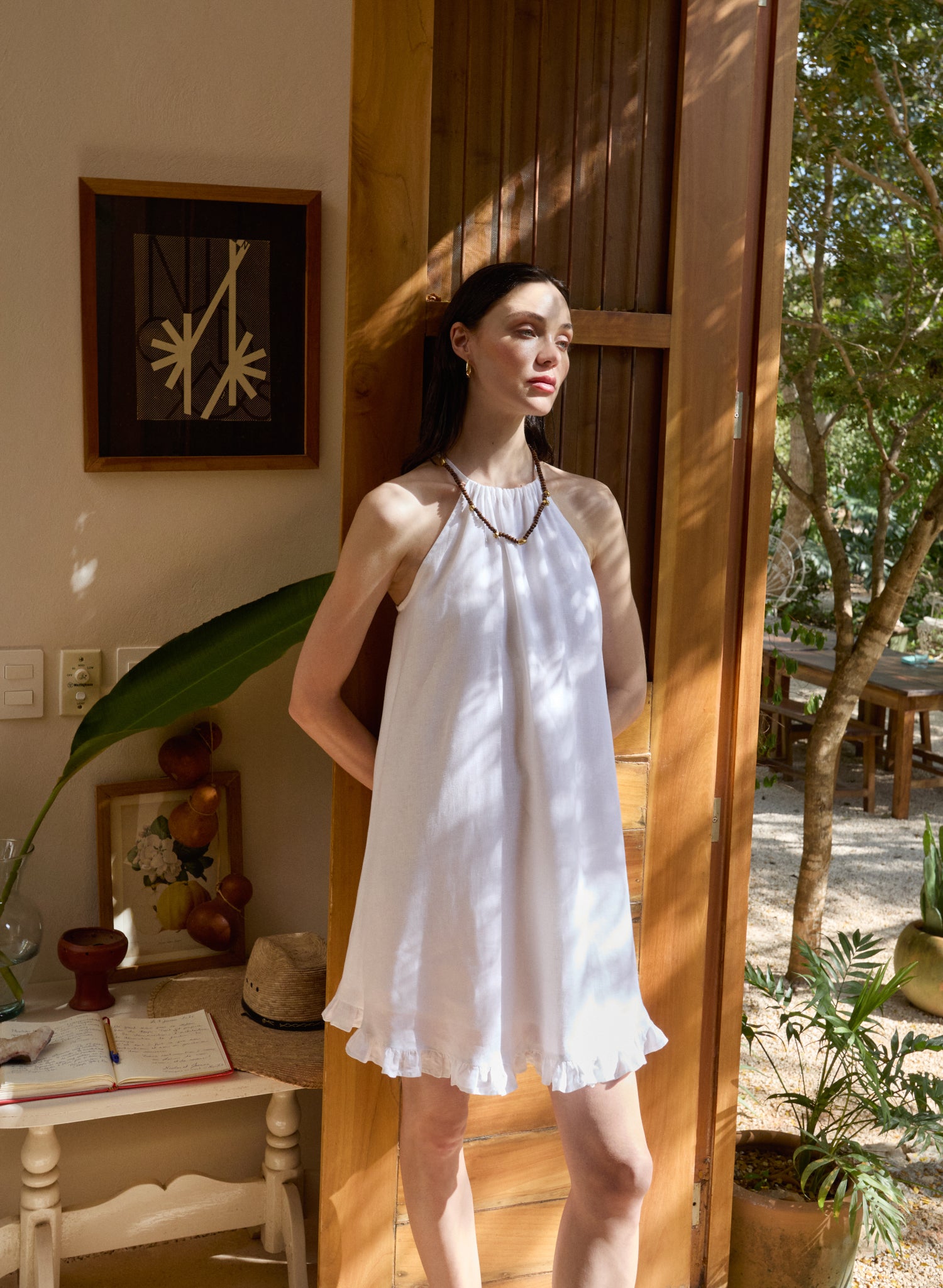 Vestido corto 100% Lino Ulta