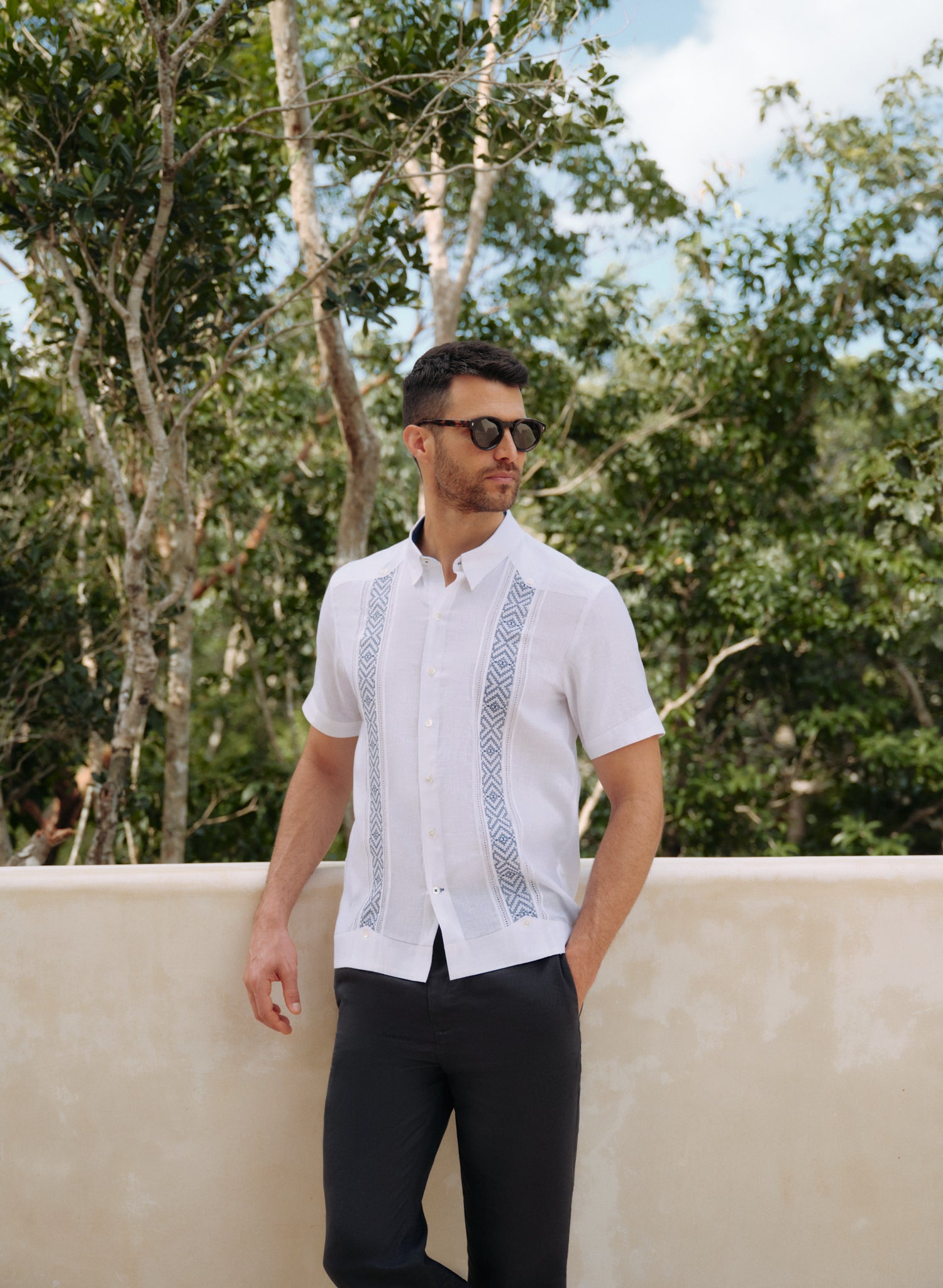 Guayabera manga corta 100% Lino Zayn