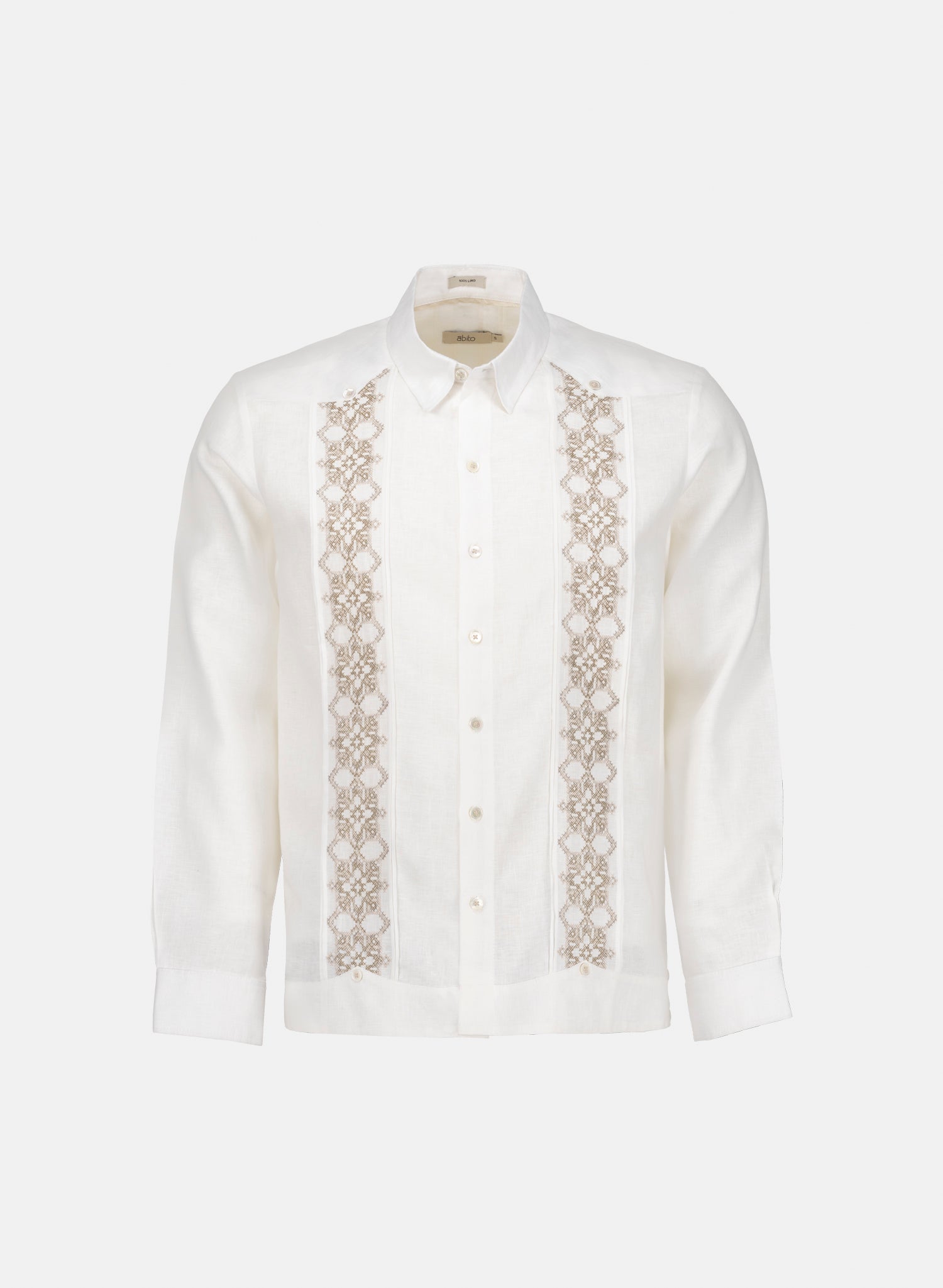 Guayabera manga larga 100% Lino Zolezzi