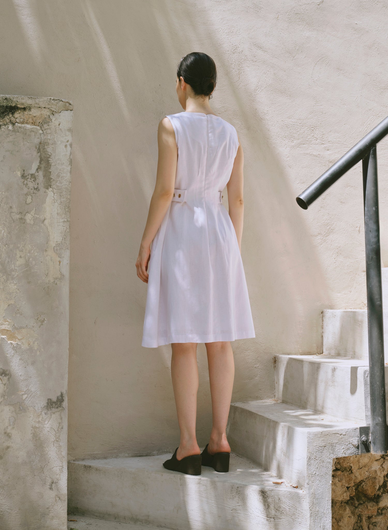 Vestido Midi Lino Algodón Ivonne