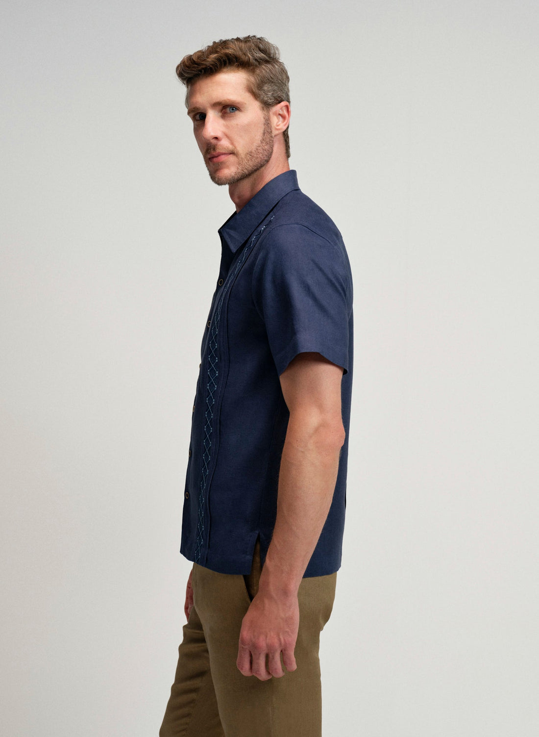 Guayabera manga corta 100% Lino Garibay TX