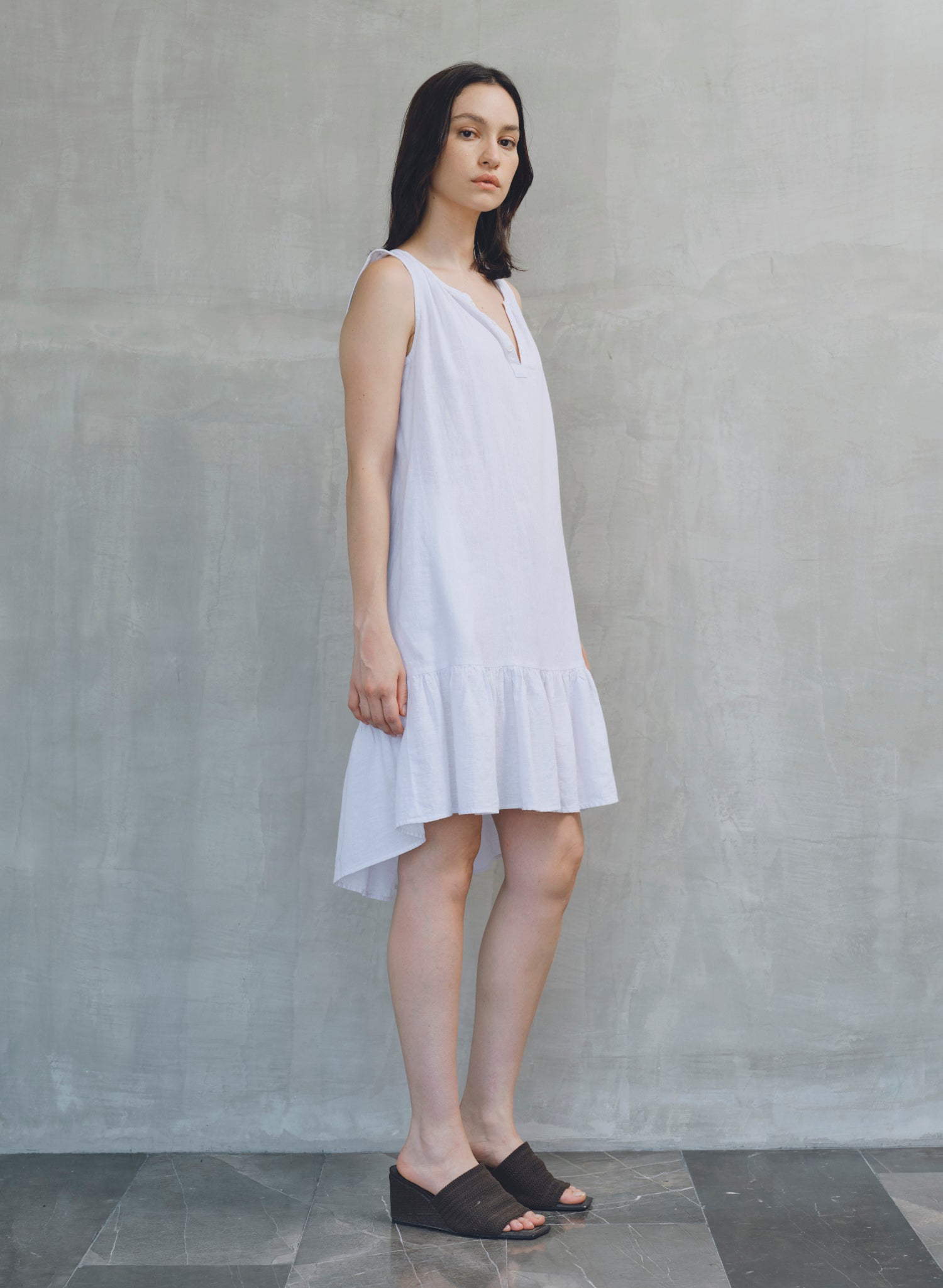 Vestido Corto Lino Algodón Qala