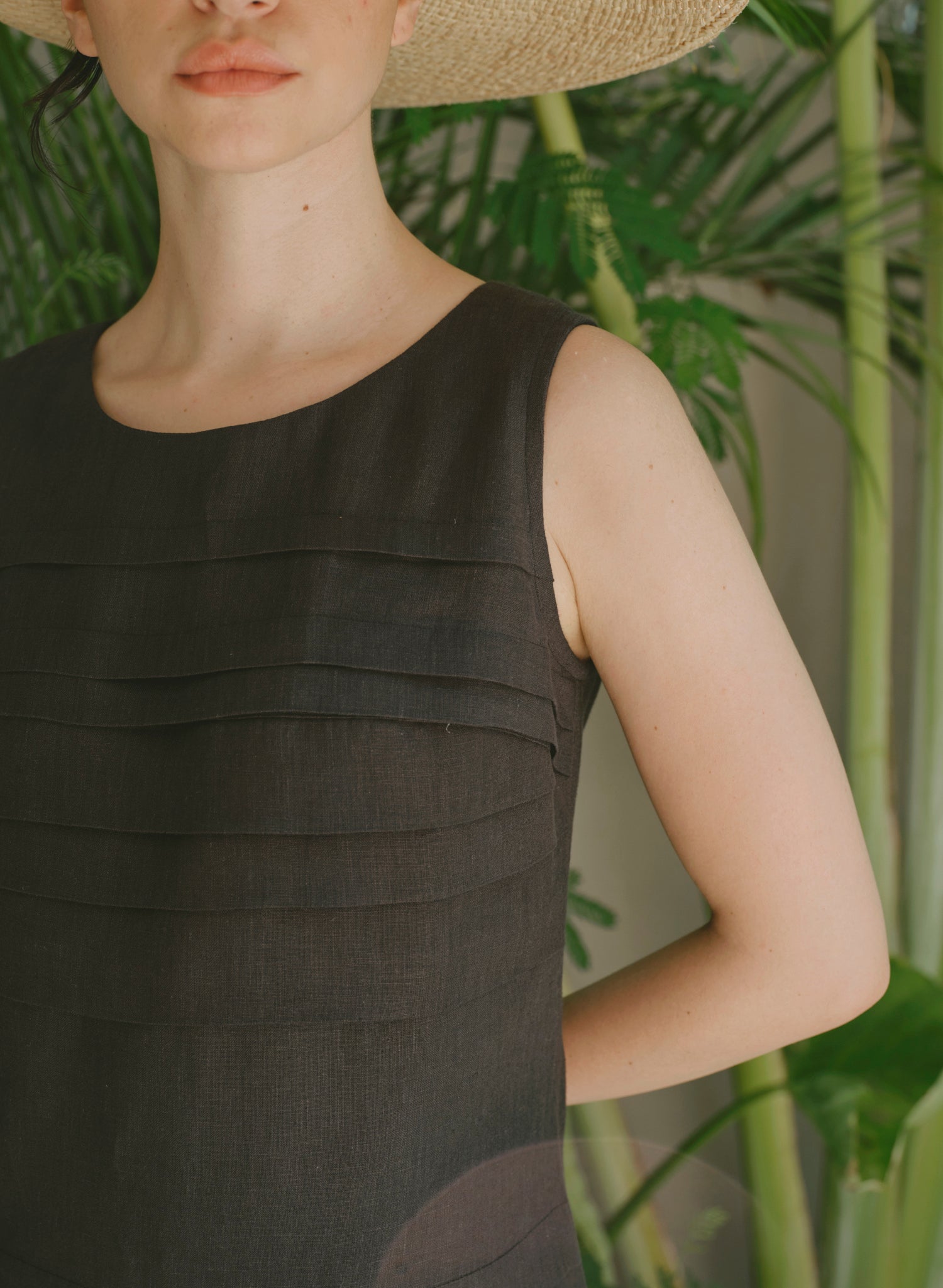 Vestido corto Lino Algodón Amber