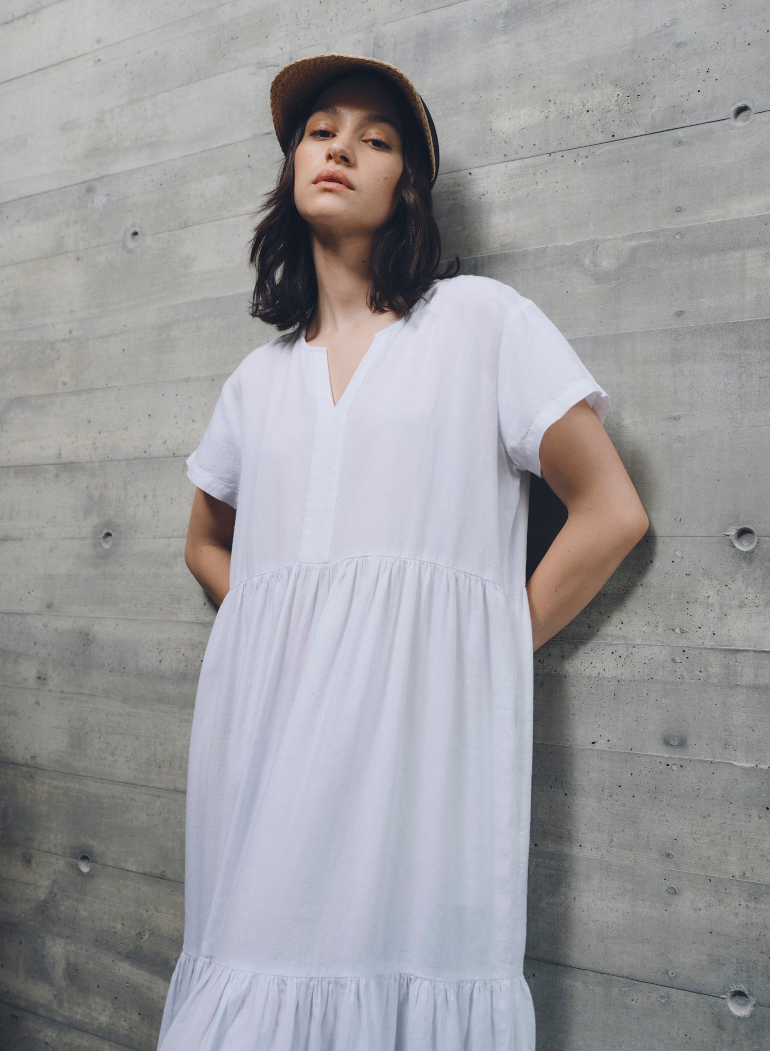 Vestido Largo 100% Lino Akdenis