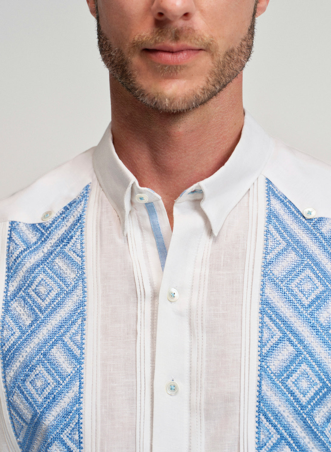Guayabera Artesanal 100% Lino Cantil